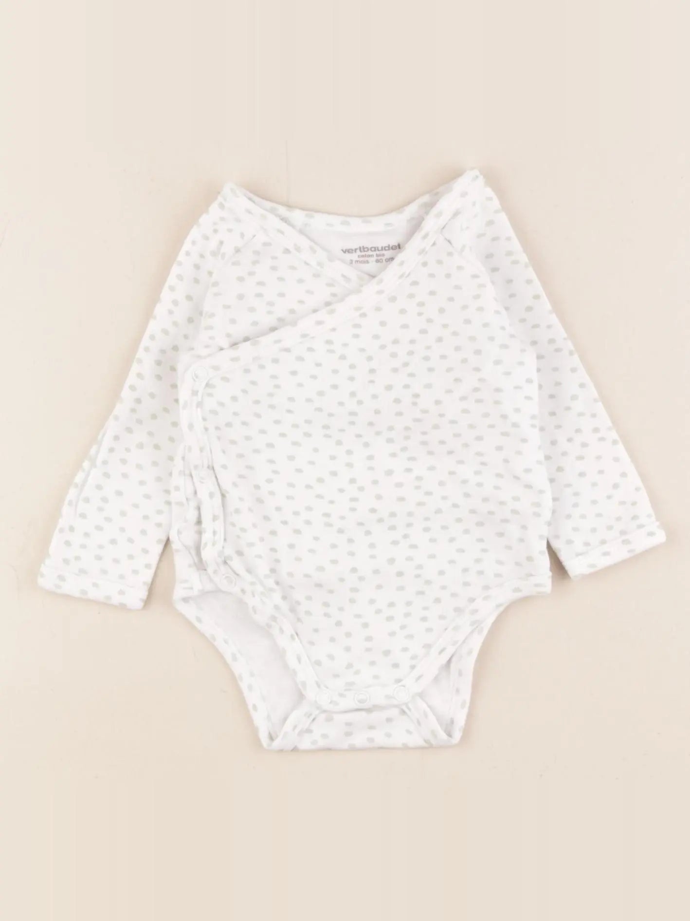 Vertbaudet - body blanc - 3 mois