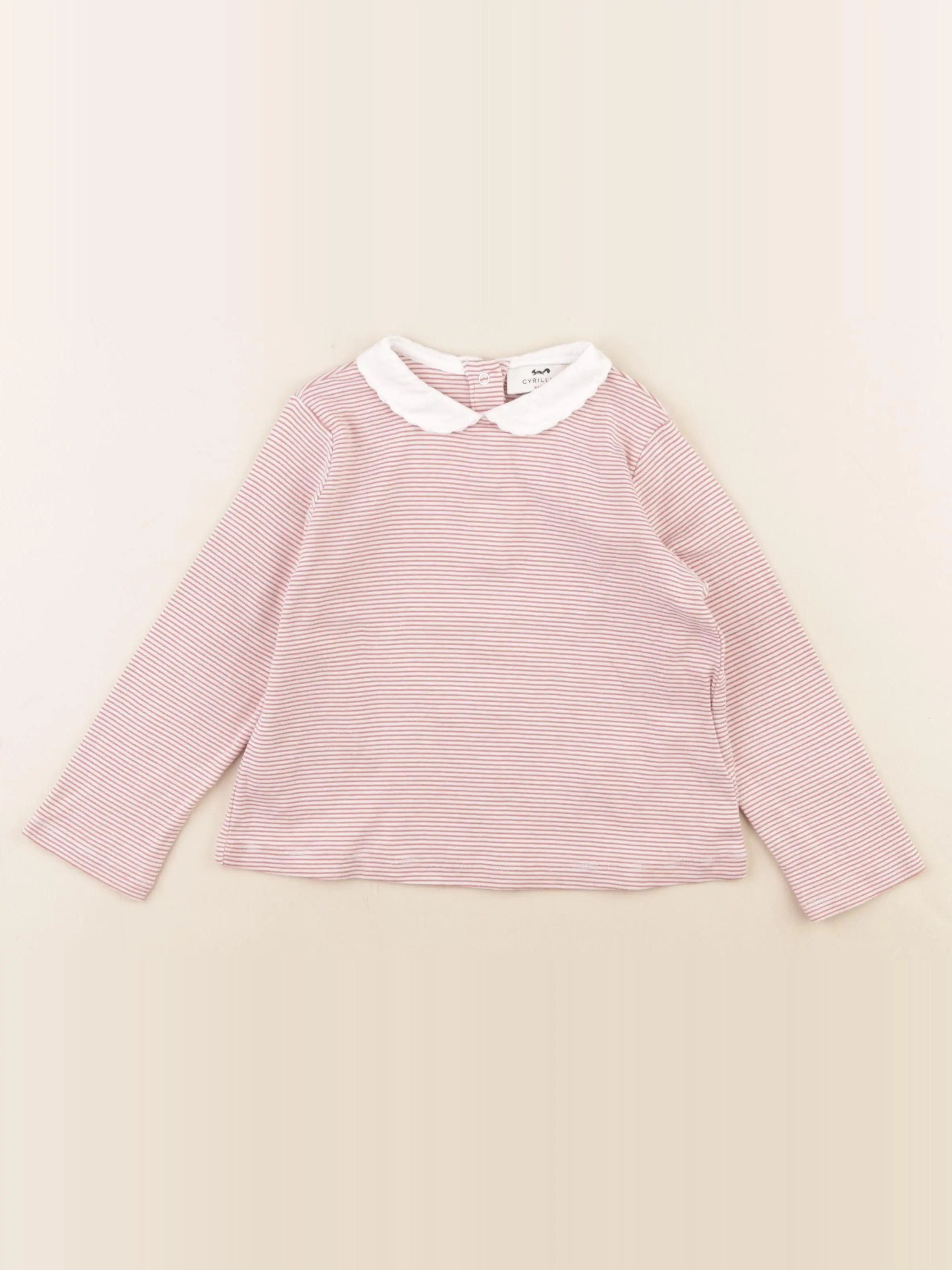 Cyrillus - tee-shirt blanc, rouge - 36 mois
