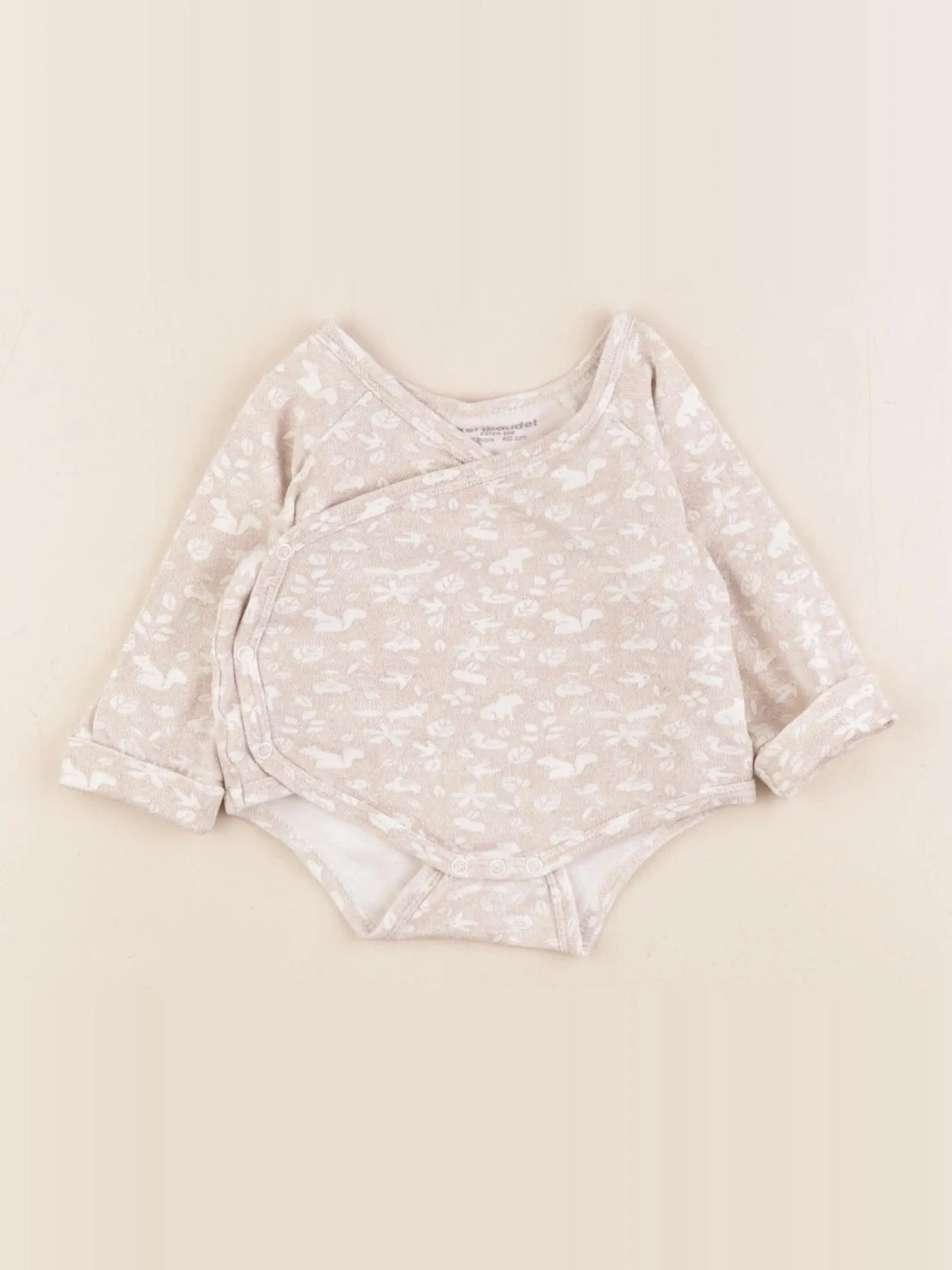 Vertbaudet - body beige - 3 mois