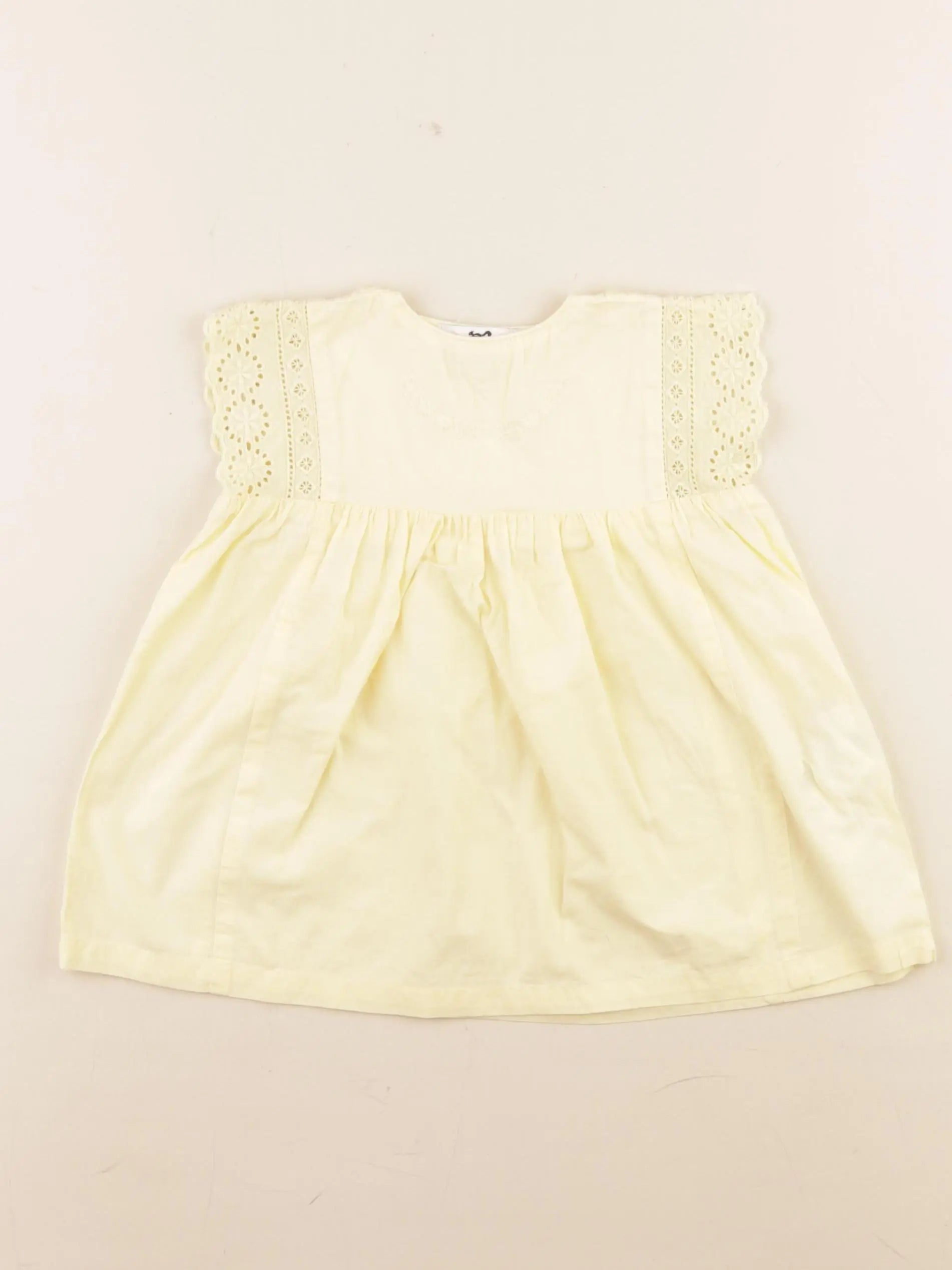 Cyrillus - robe jaune - 6 mois