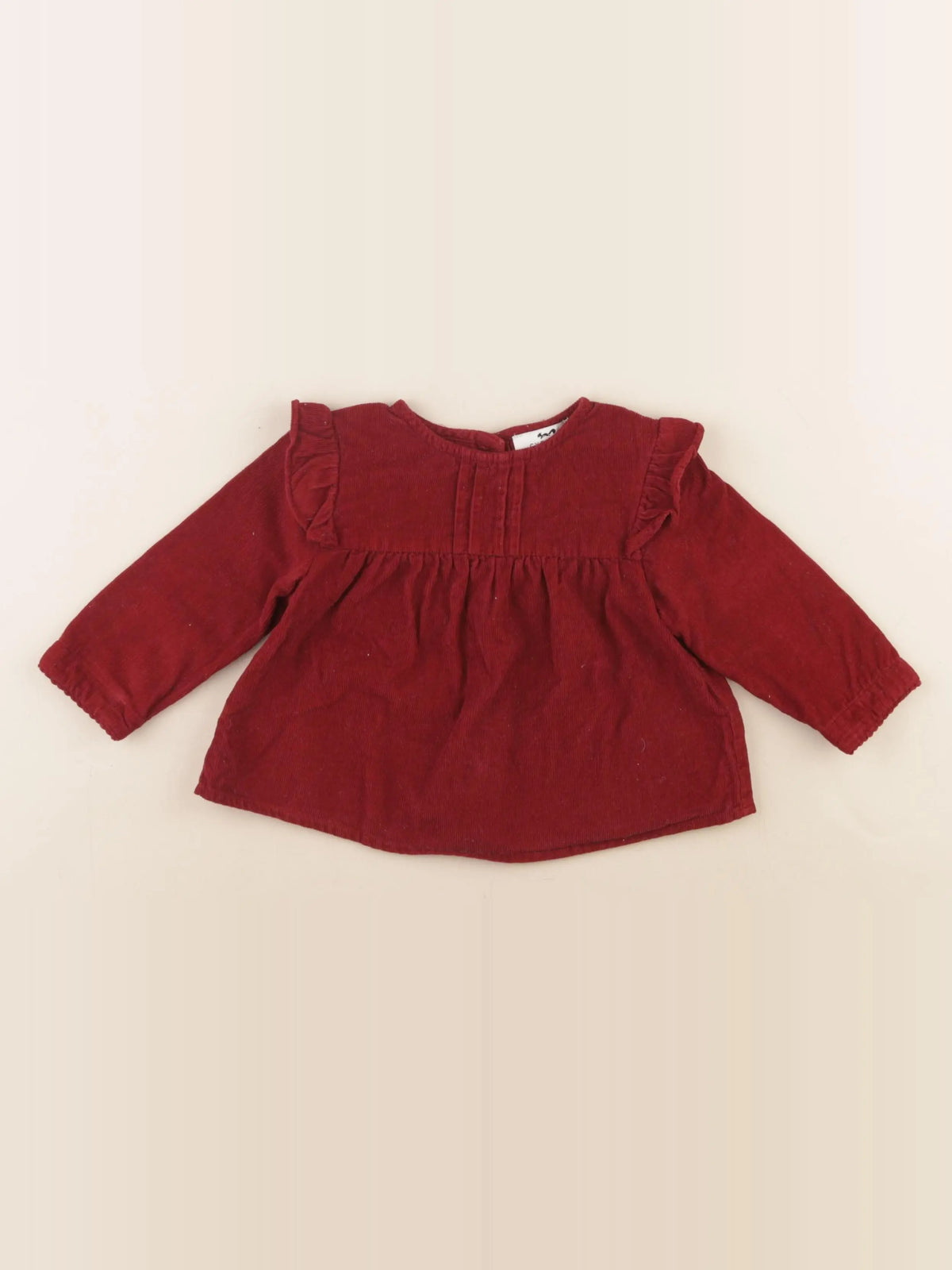 Cyrillus - blouse rouge - 12 mois