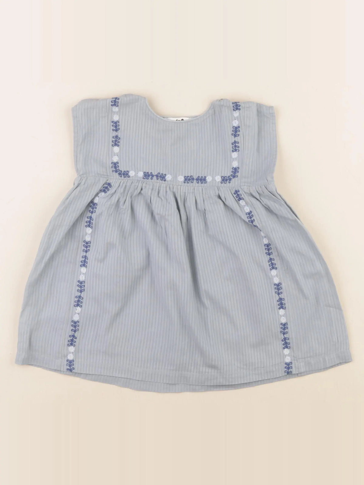 Cyrillus - robe bleu - 6 mois