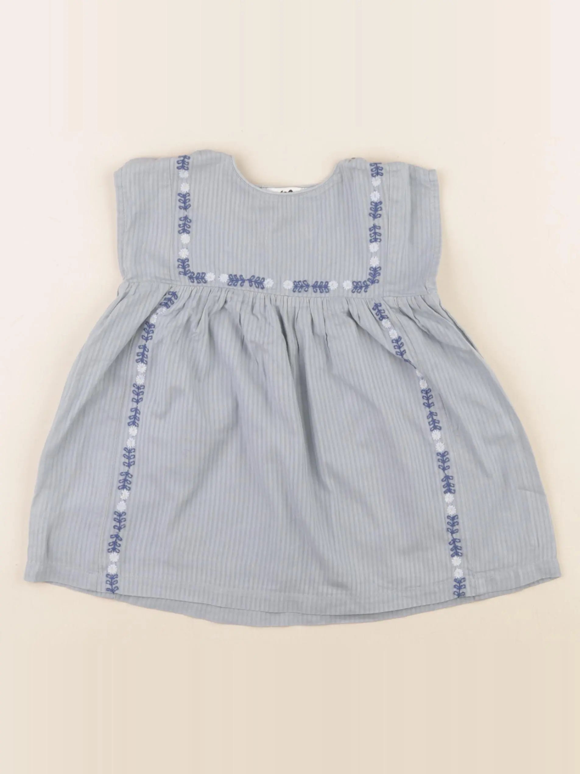 Cyrillus - robe bleu - 6 mois