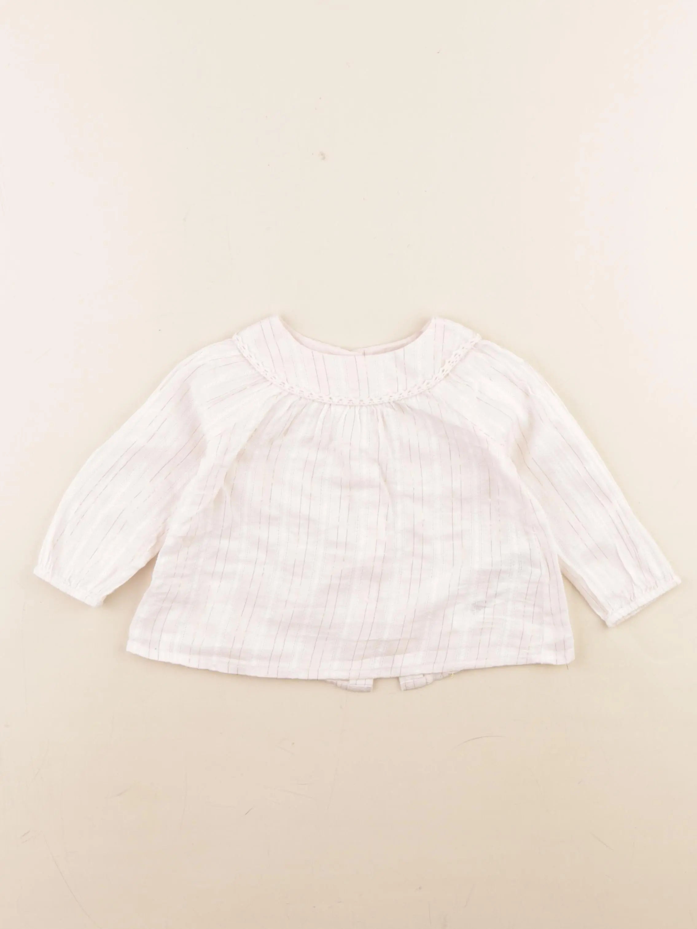 Cyrillus - blouse rose, or - 12 mois