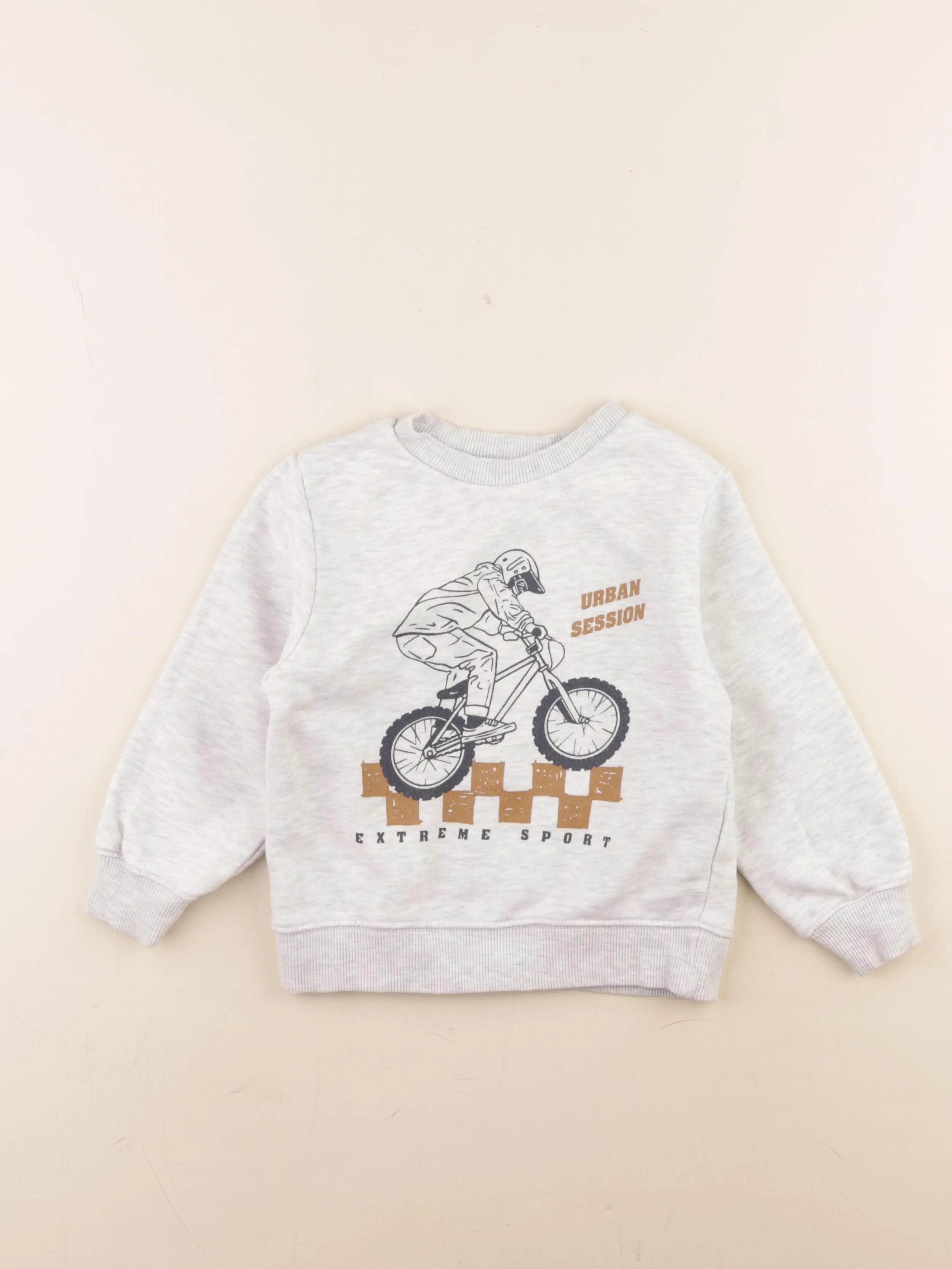 Vertbaudet - sweat gris - 5 ans