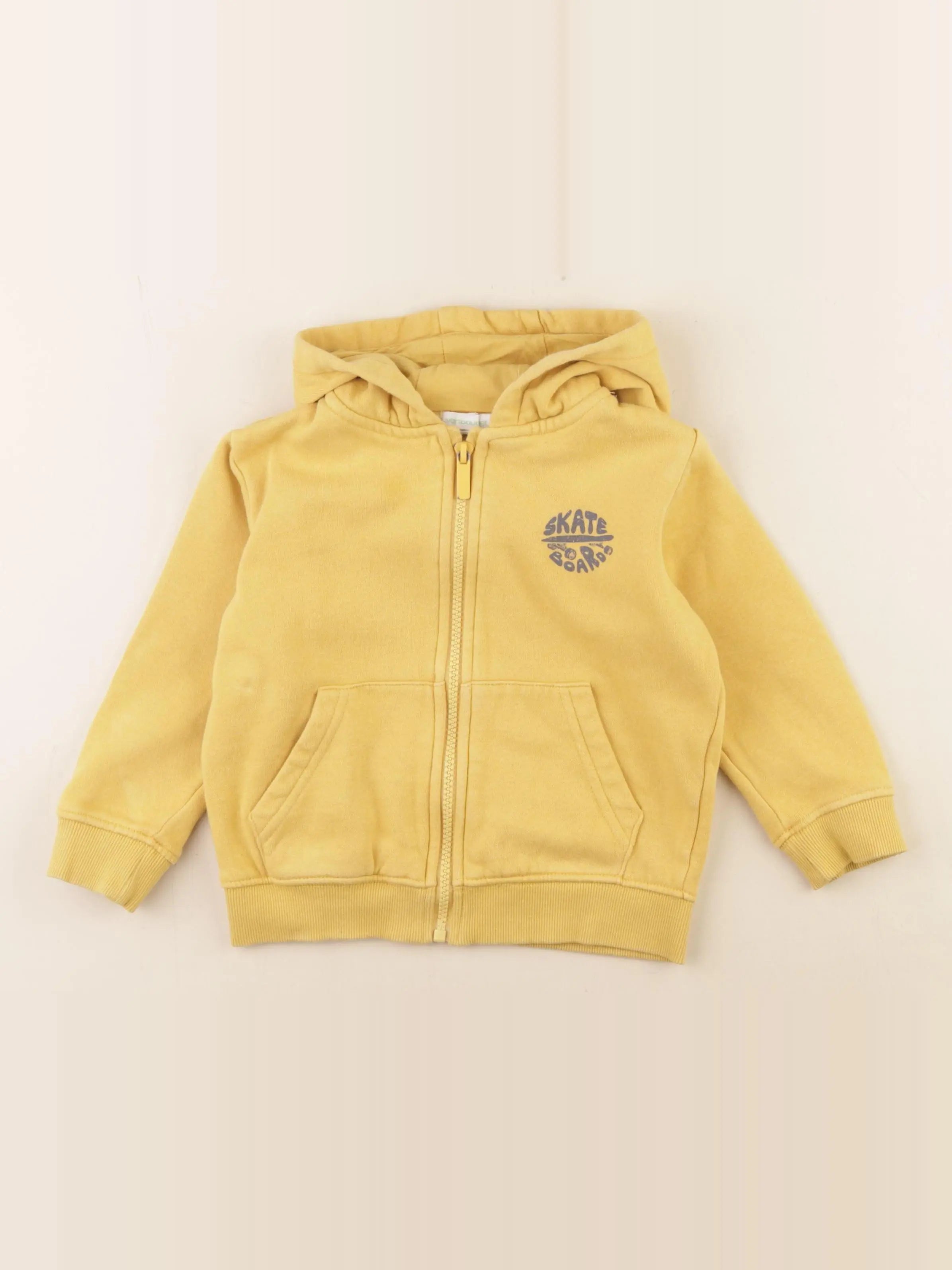 Vertbaudet - sweat jaune - 3 ans
