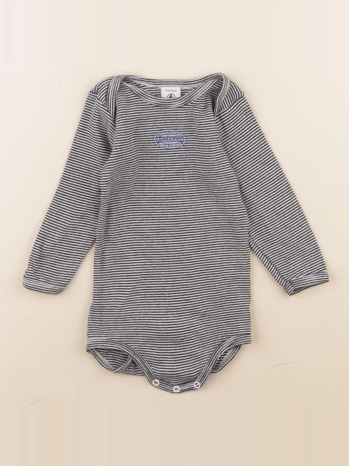 Petit Bateau - body multicolore - 12 mois