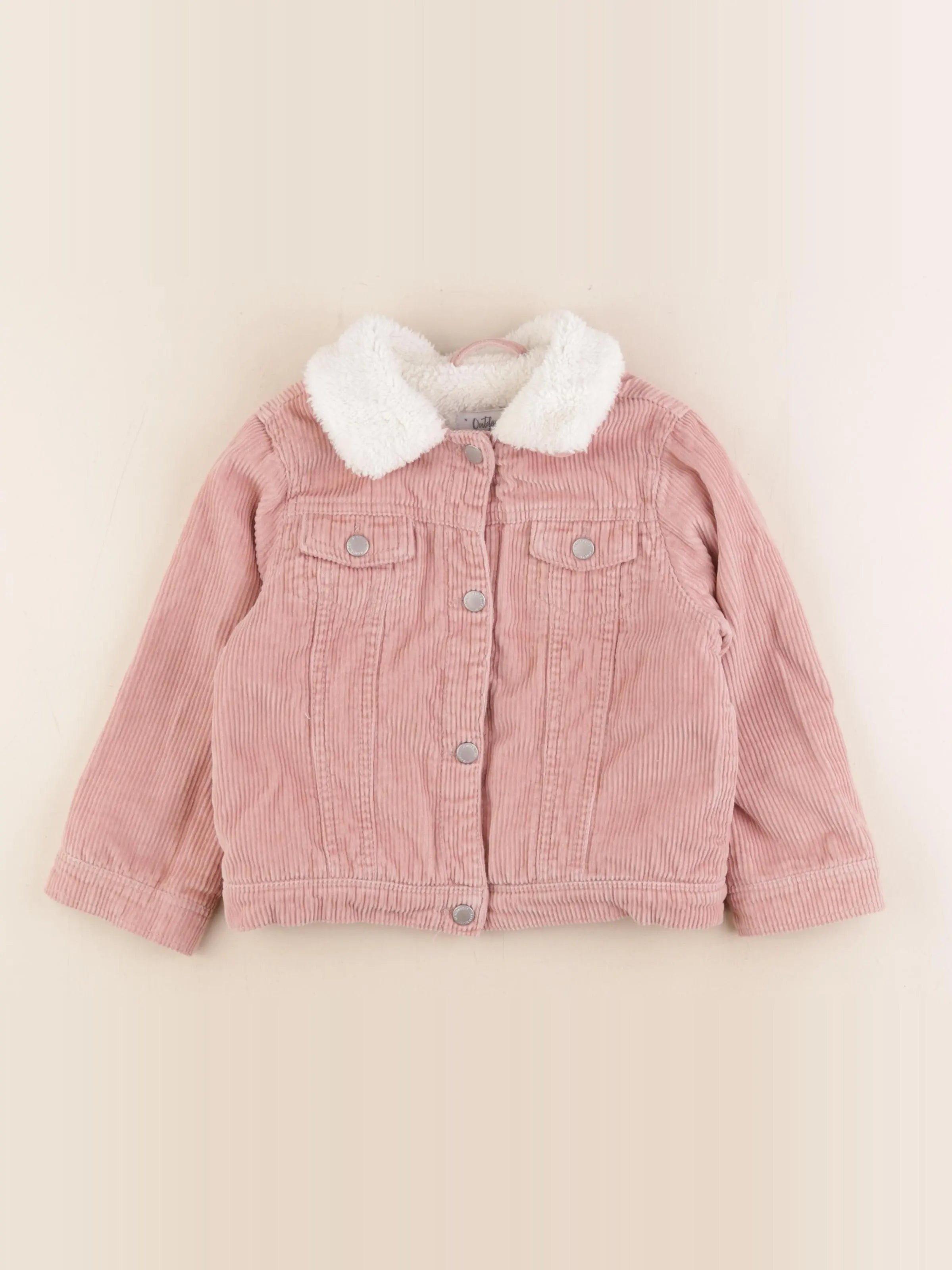 Vertbaudet - veste doublé rose - 5 ans