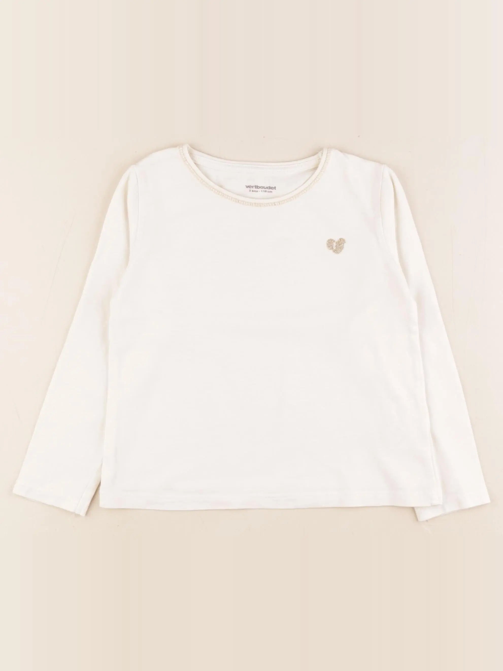 Vertbaudet - maillot de corps blanc - 5 ans