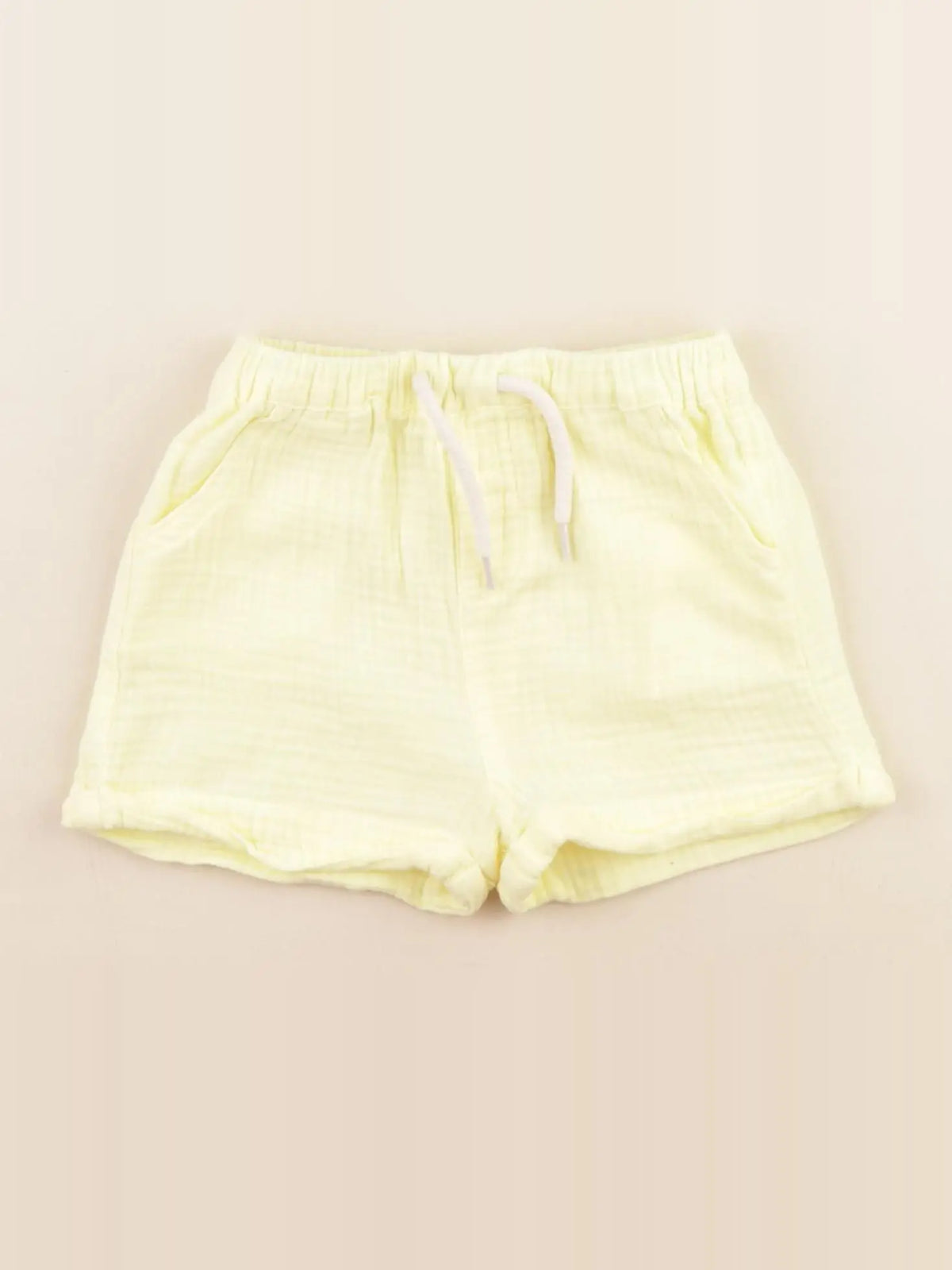 Vertbaudet - short jaune - 12 mois