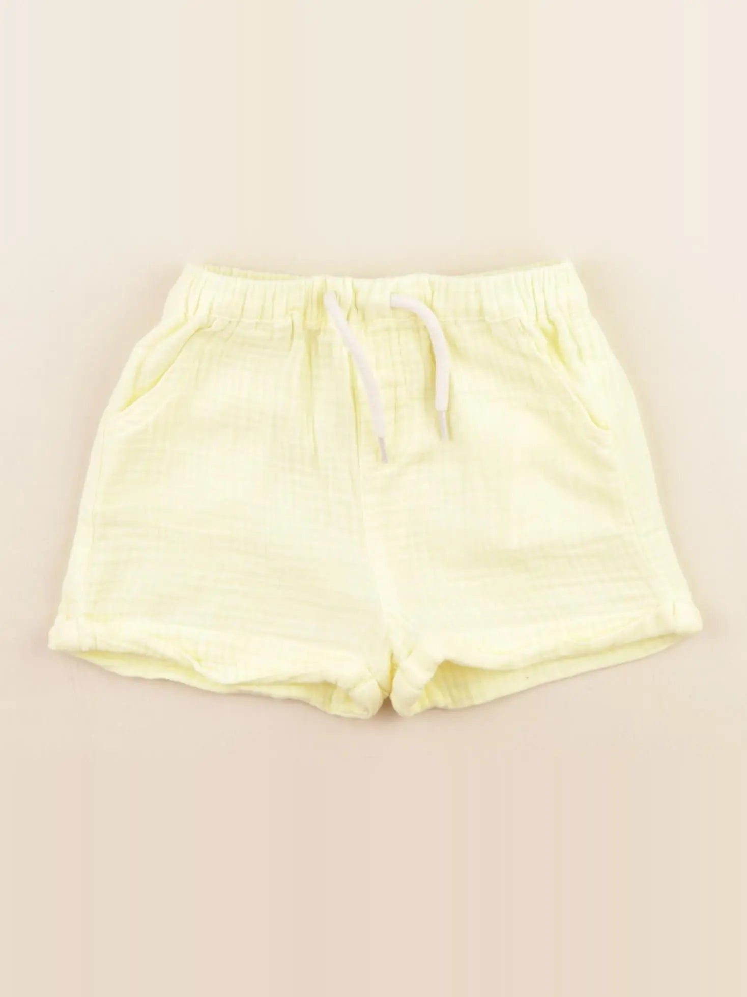 Vertbaudet - short jaune - 12 mois