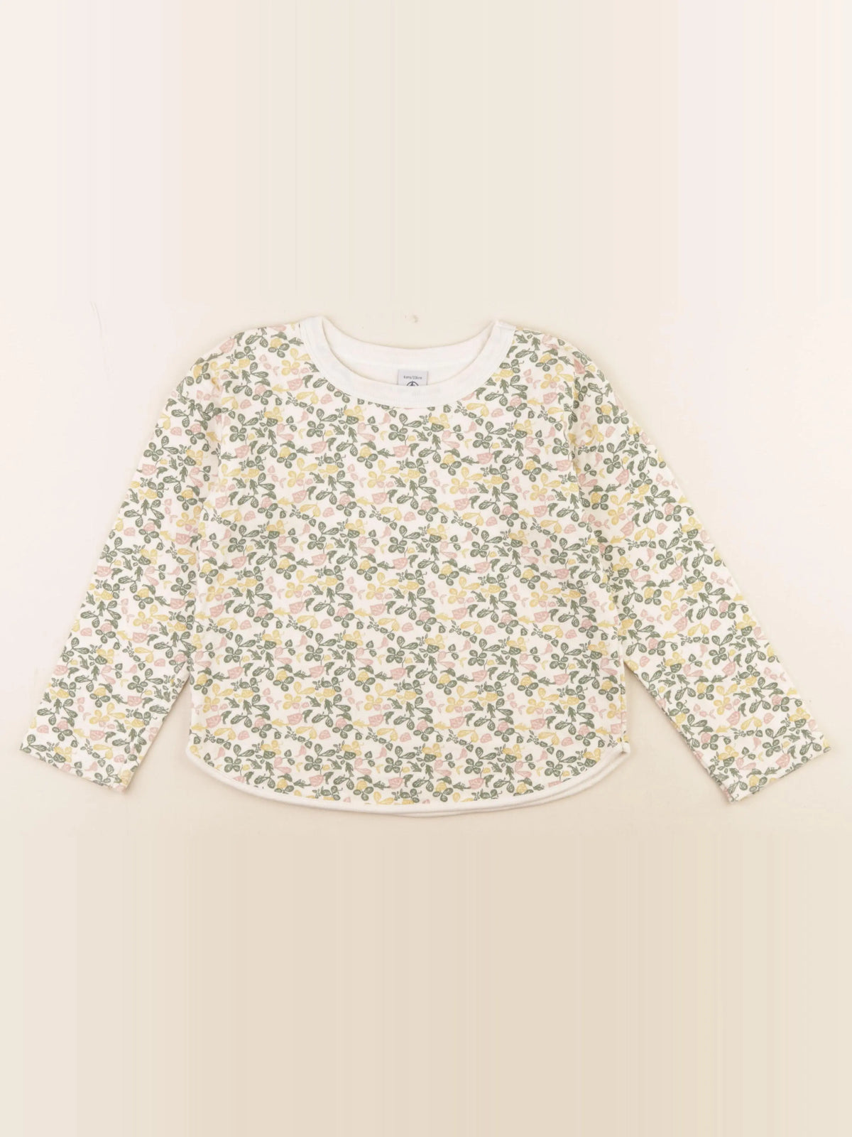 Petit Bateau - sweat beige - 6 ans
