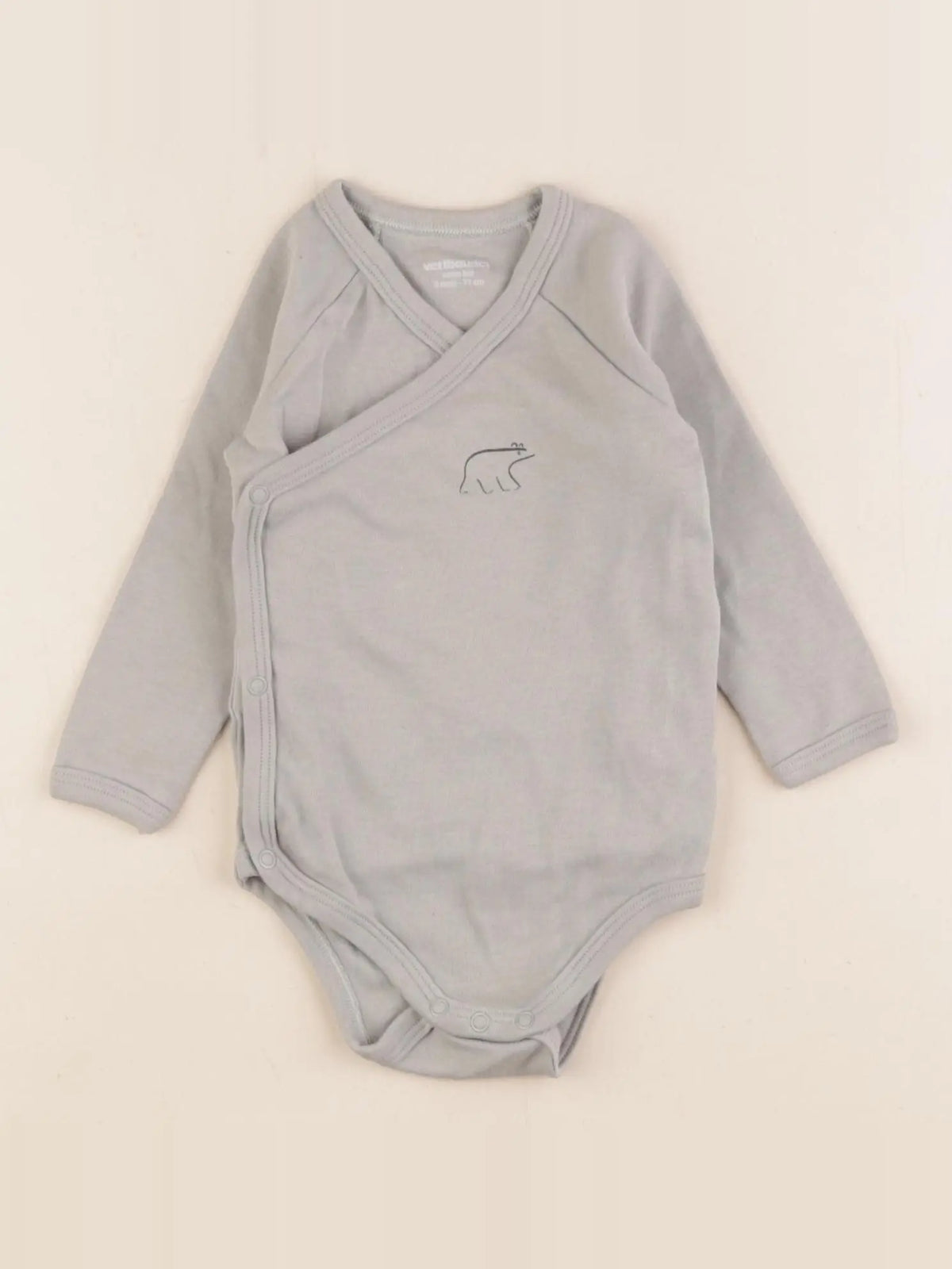 Vertbaudet - body vert - 9 mois
