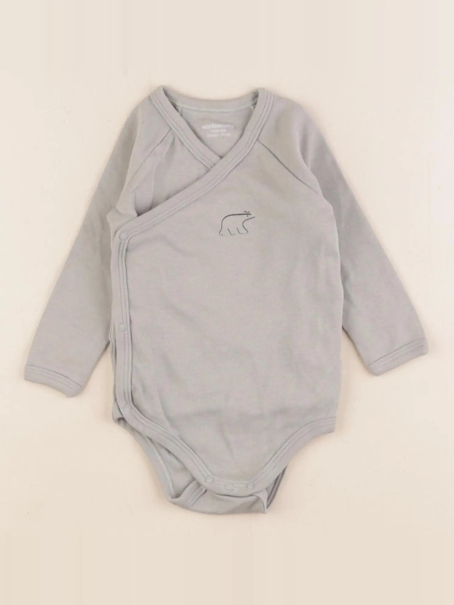Vertbaudet - body vert - 9 mois