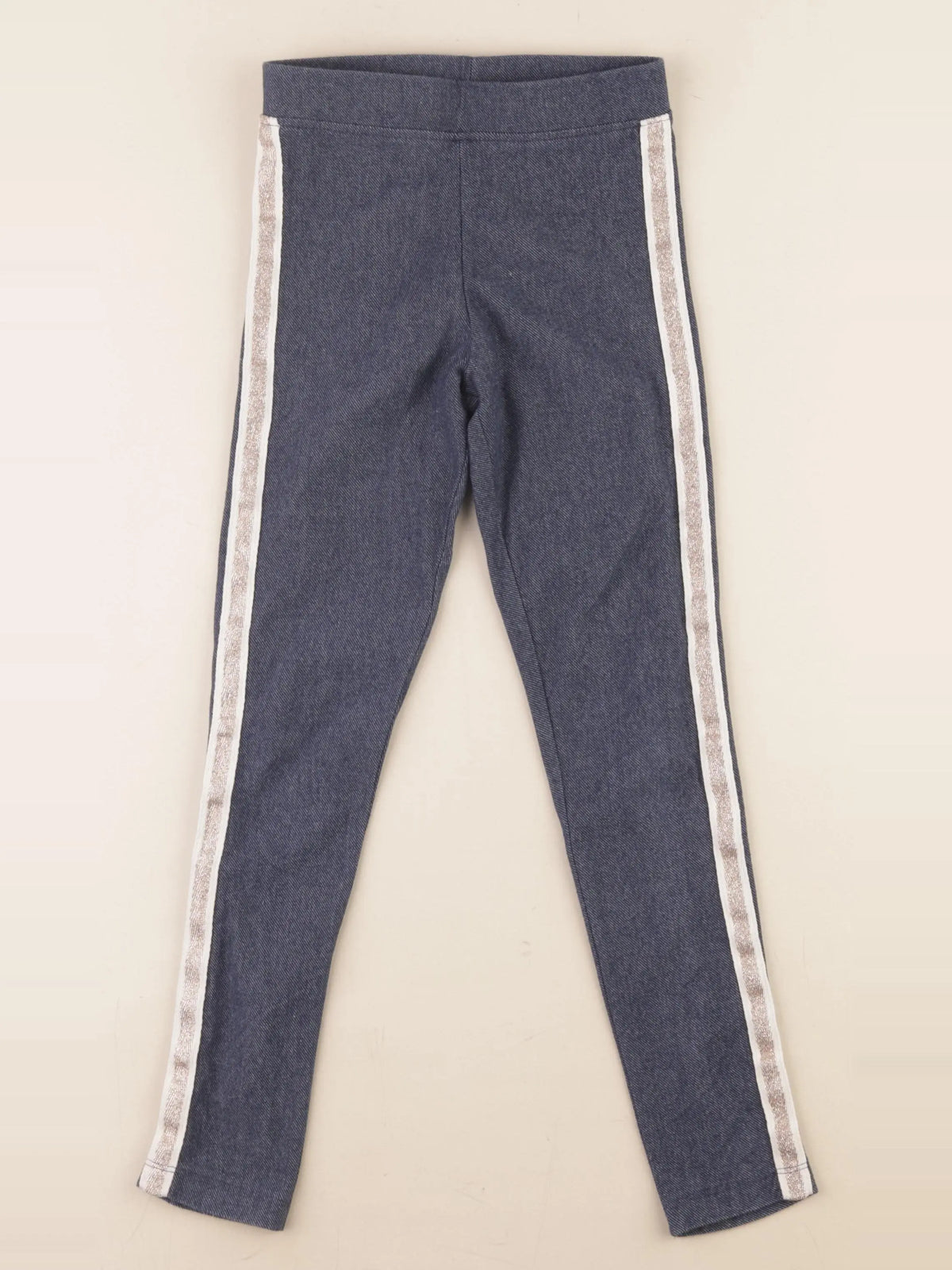 Monoprix - legging bleu - 8 ans