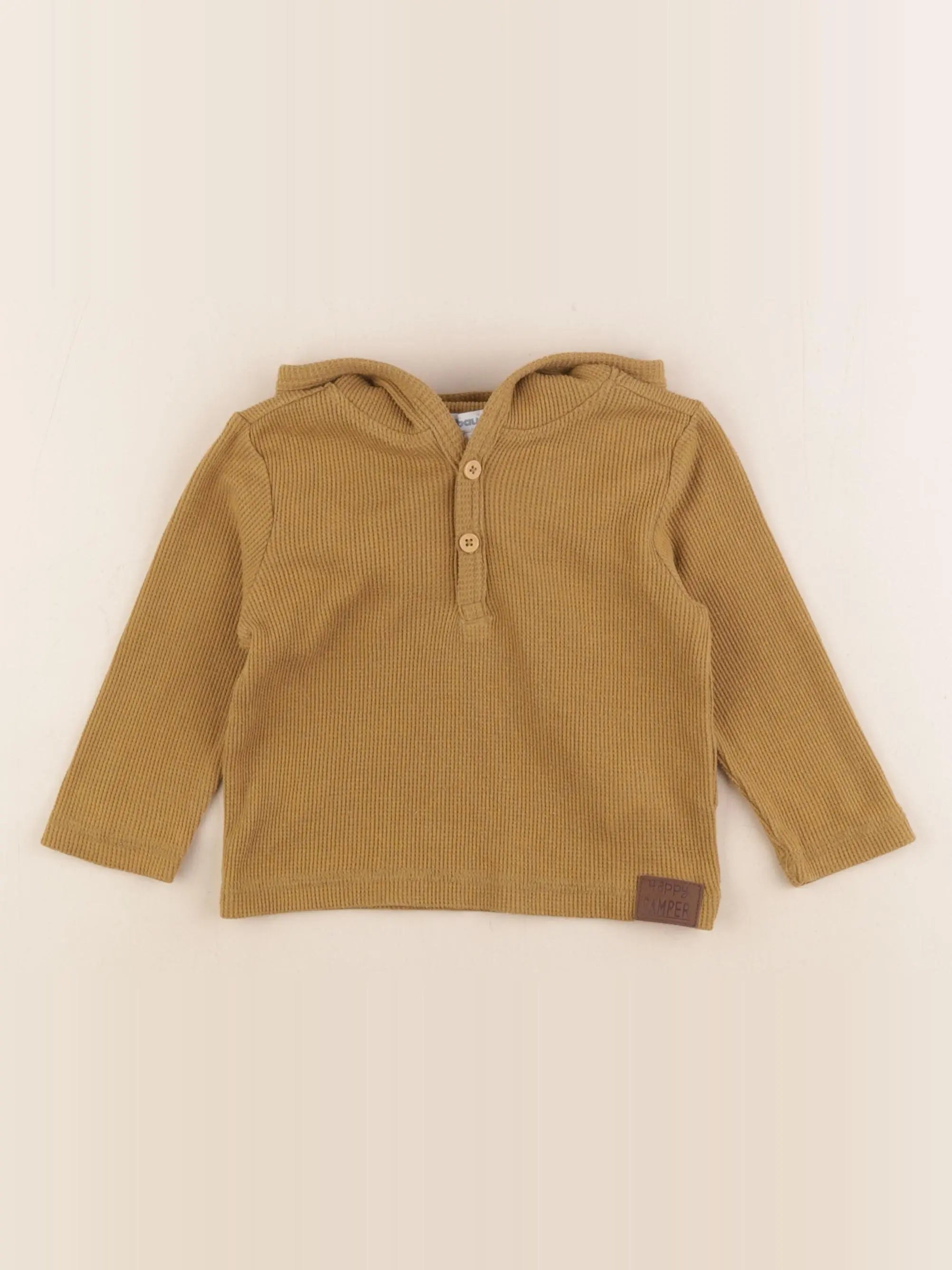 Vertbaudet - tee-shirt marron - 12 mois