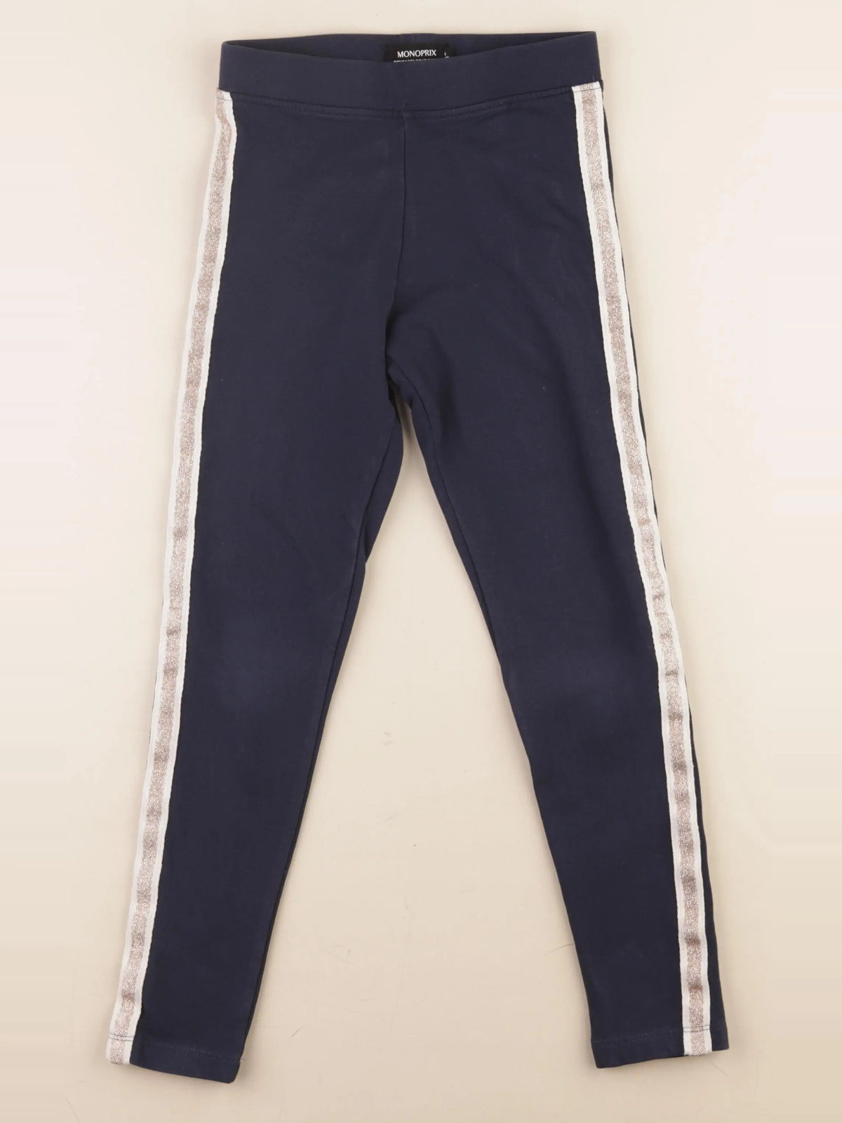 Monoprix - legging doublé bleu - 8 ans