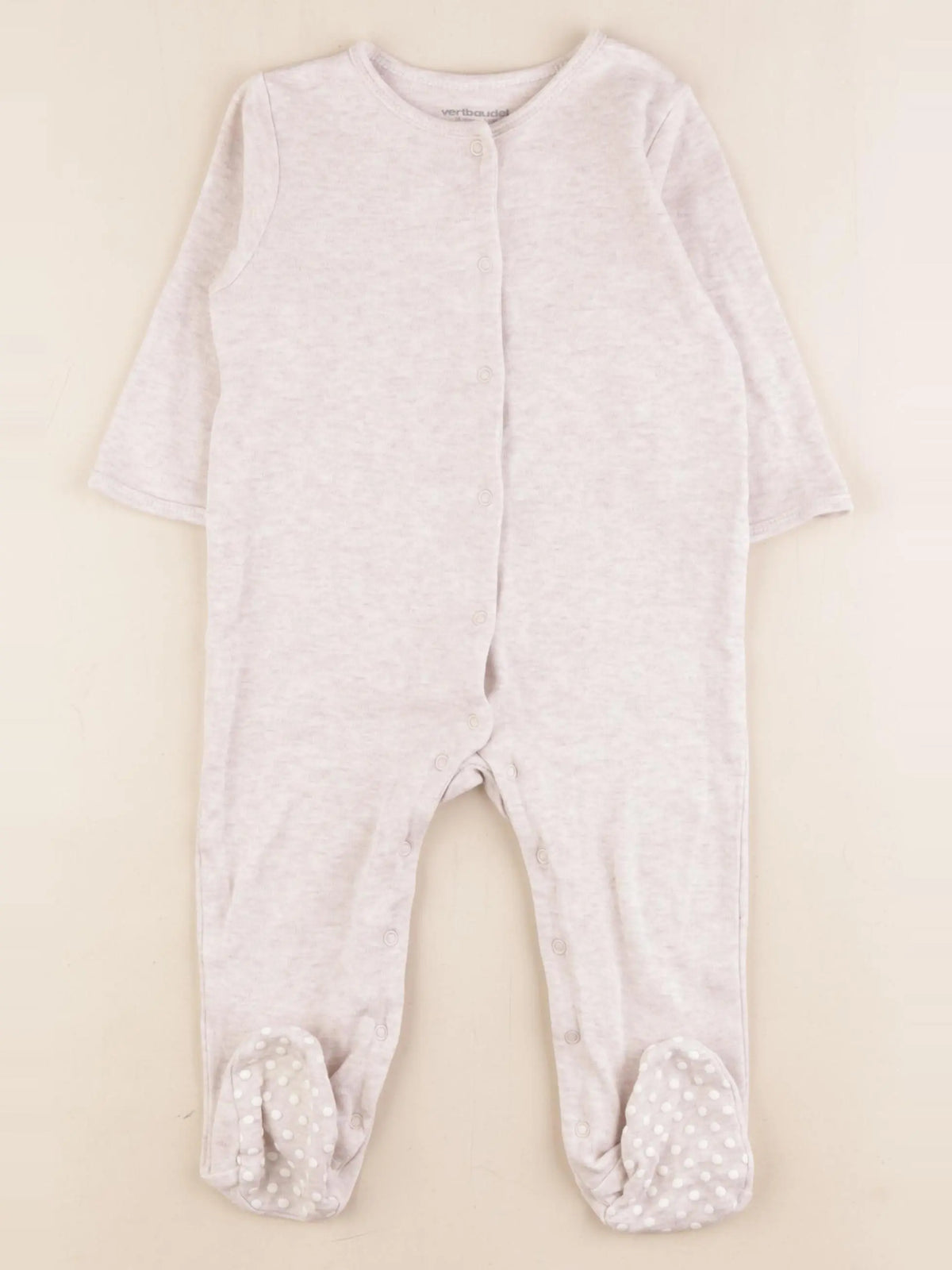 Vertbaudet - pyjama coton marron - 18 mois