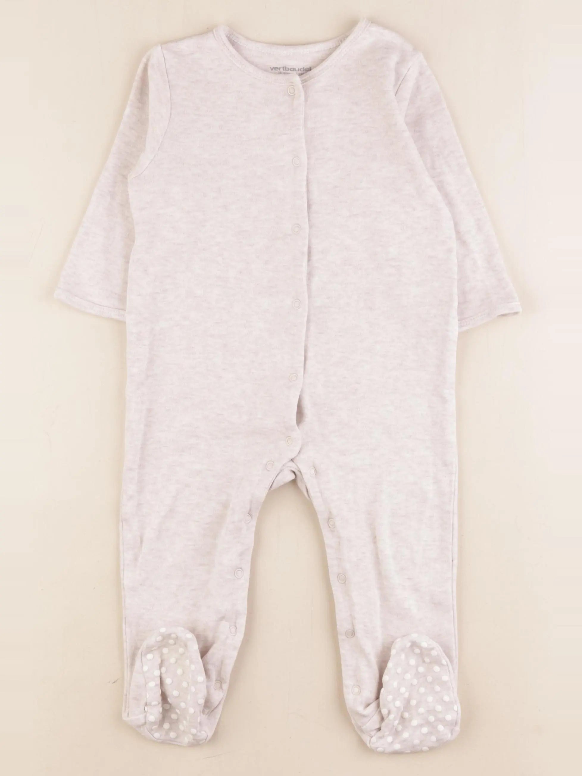 Vertbaudet - pyjama coton marron - 18 mois