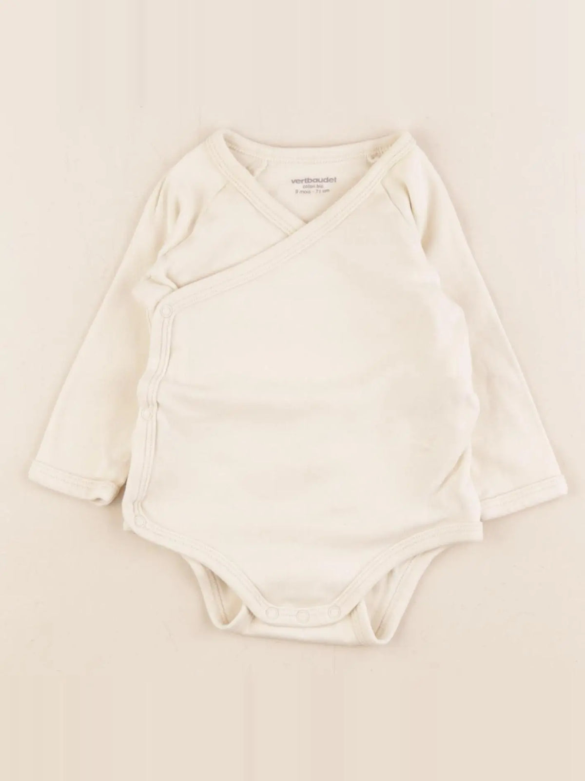 Vertbaudet - body beige - 9 mois