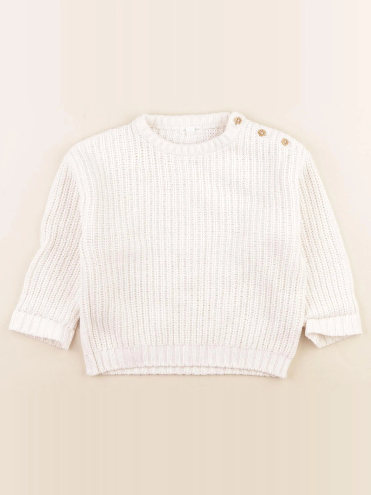 Vertbaudet - pull blanc - 3 ans