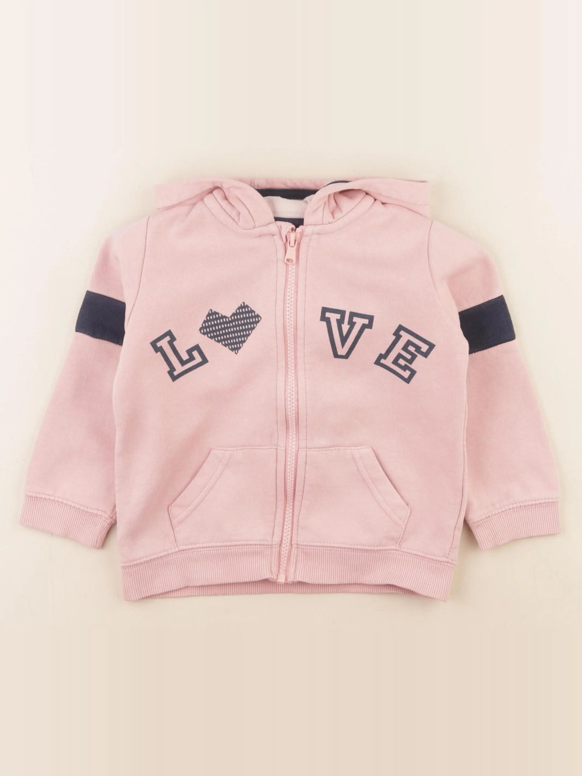 Vertbaudet - sweat rose - 4 ans