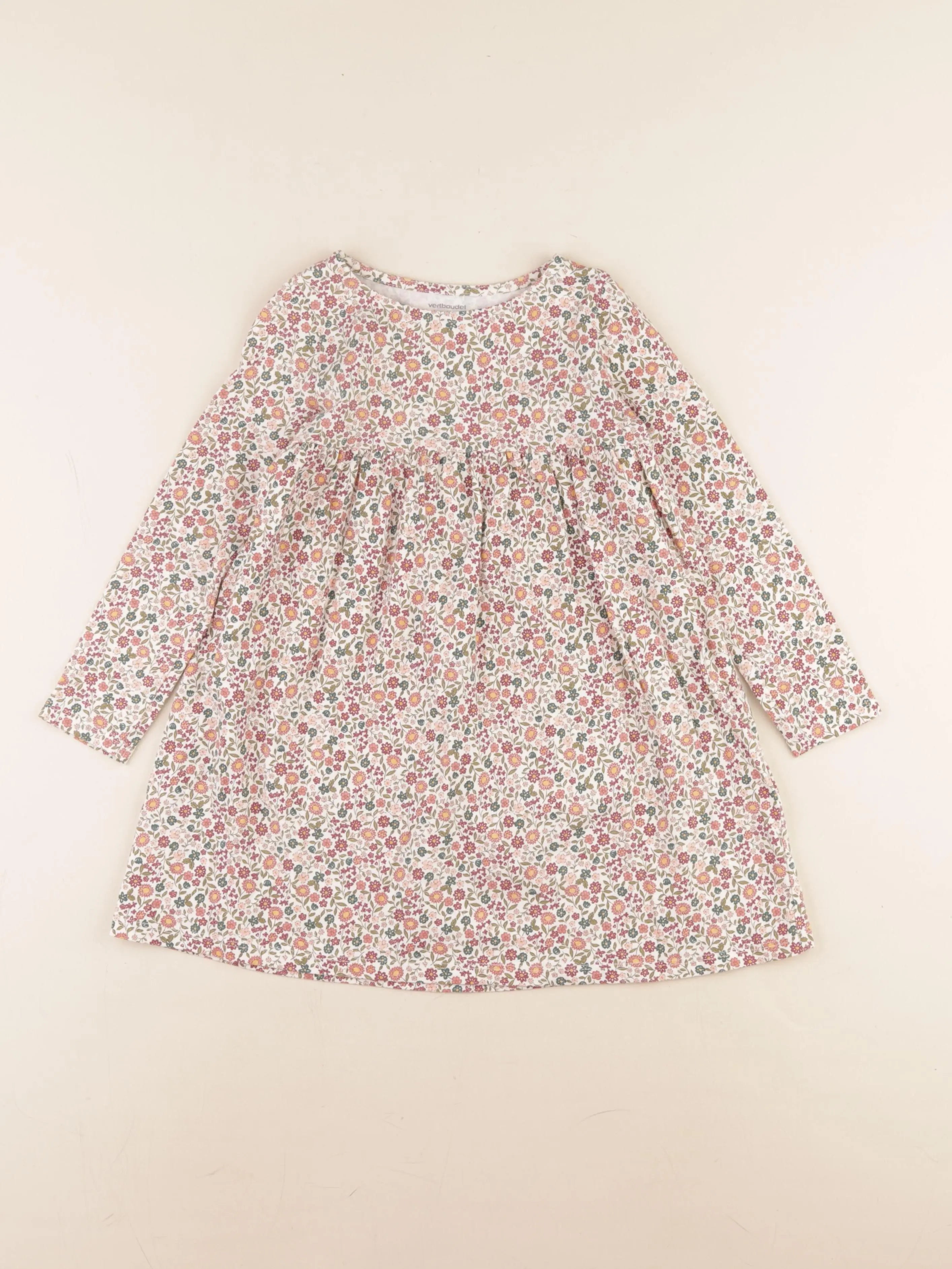 Vertbaudet - robe multicolore - 4 ans