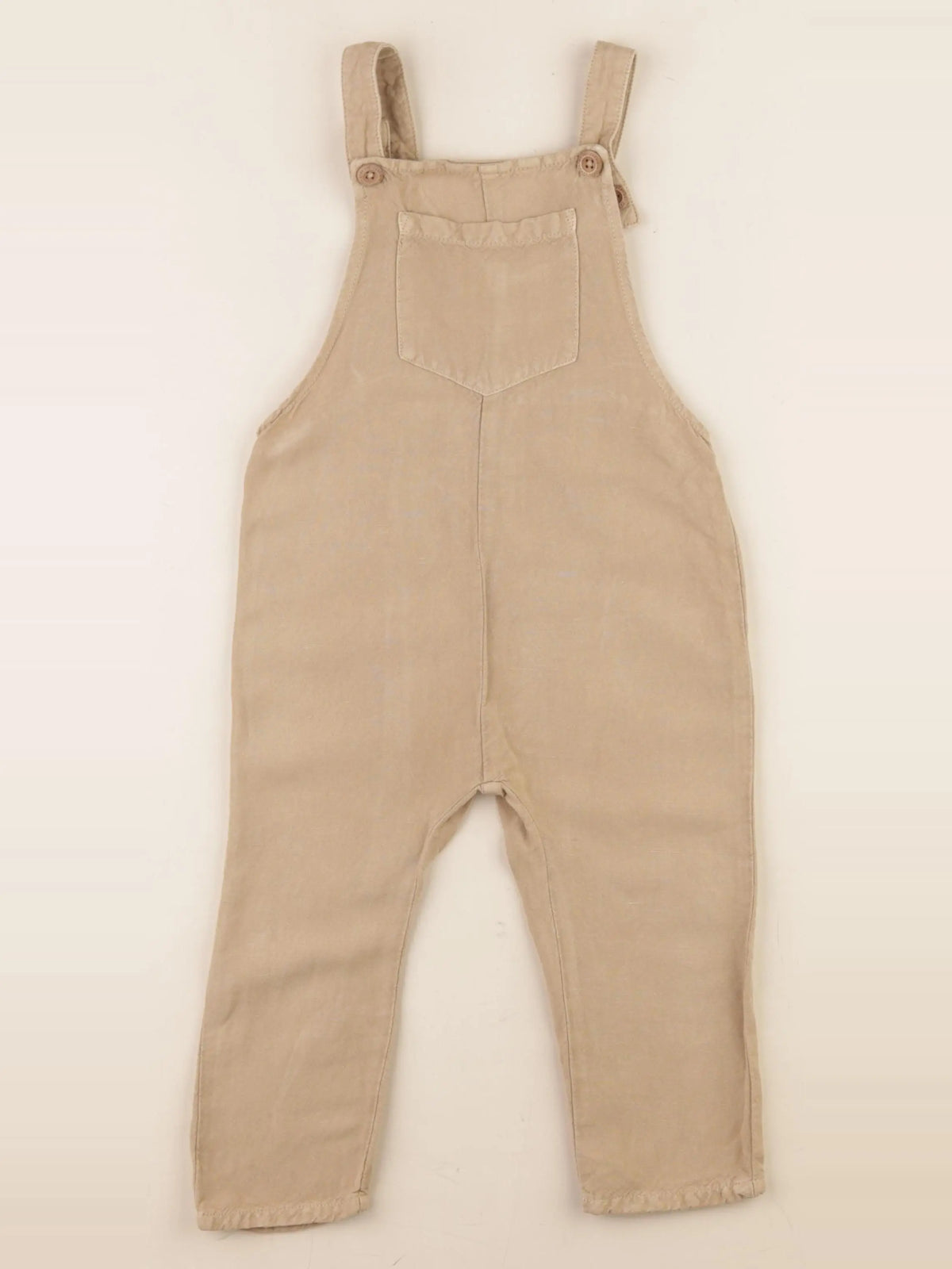 Zara - salopette beige - 18/24 mois
