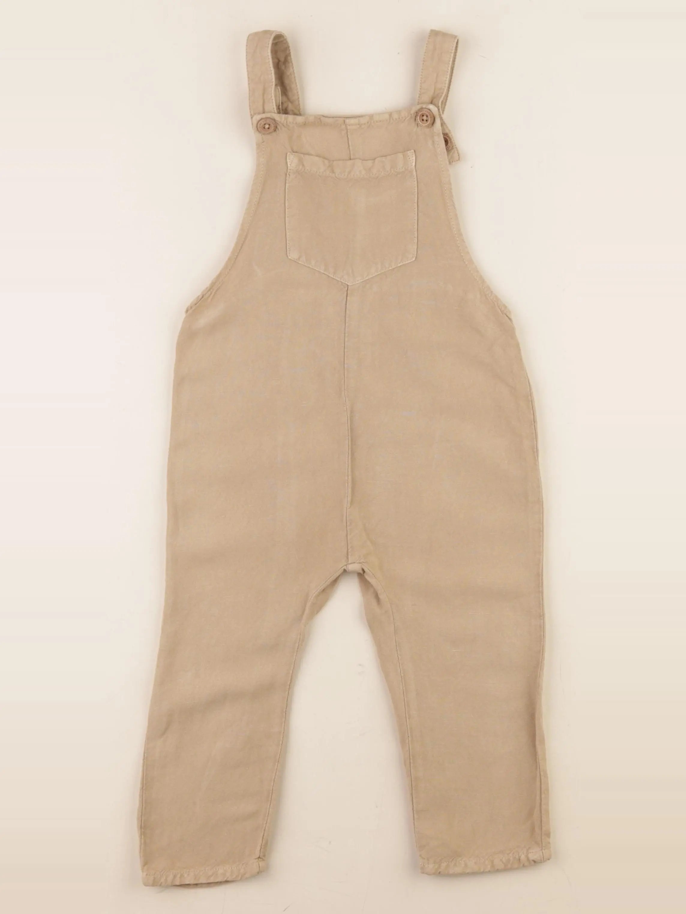 Zara - salopette beige - 18/24 mois