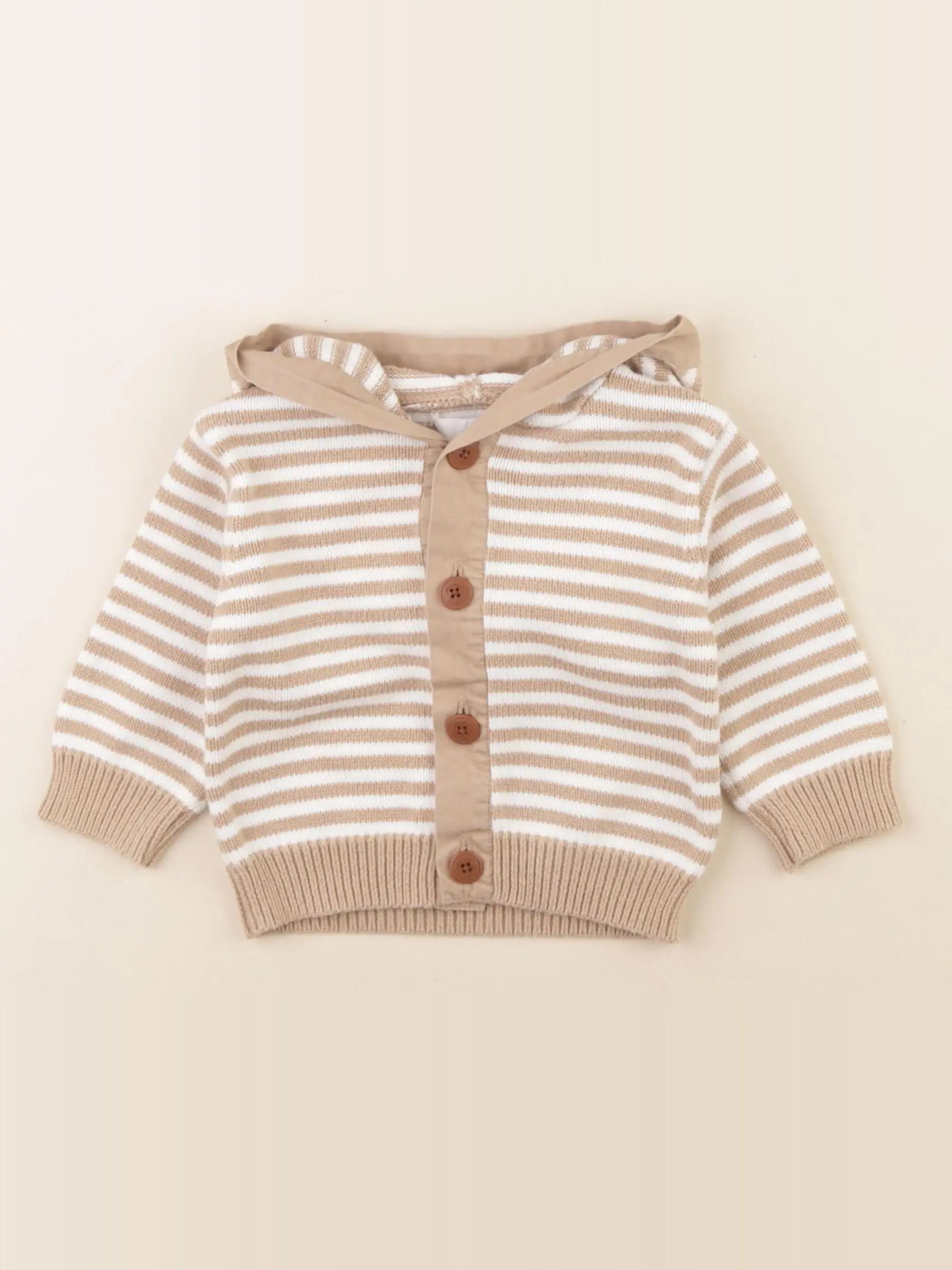Jacadi - gilet marron - 6 mois