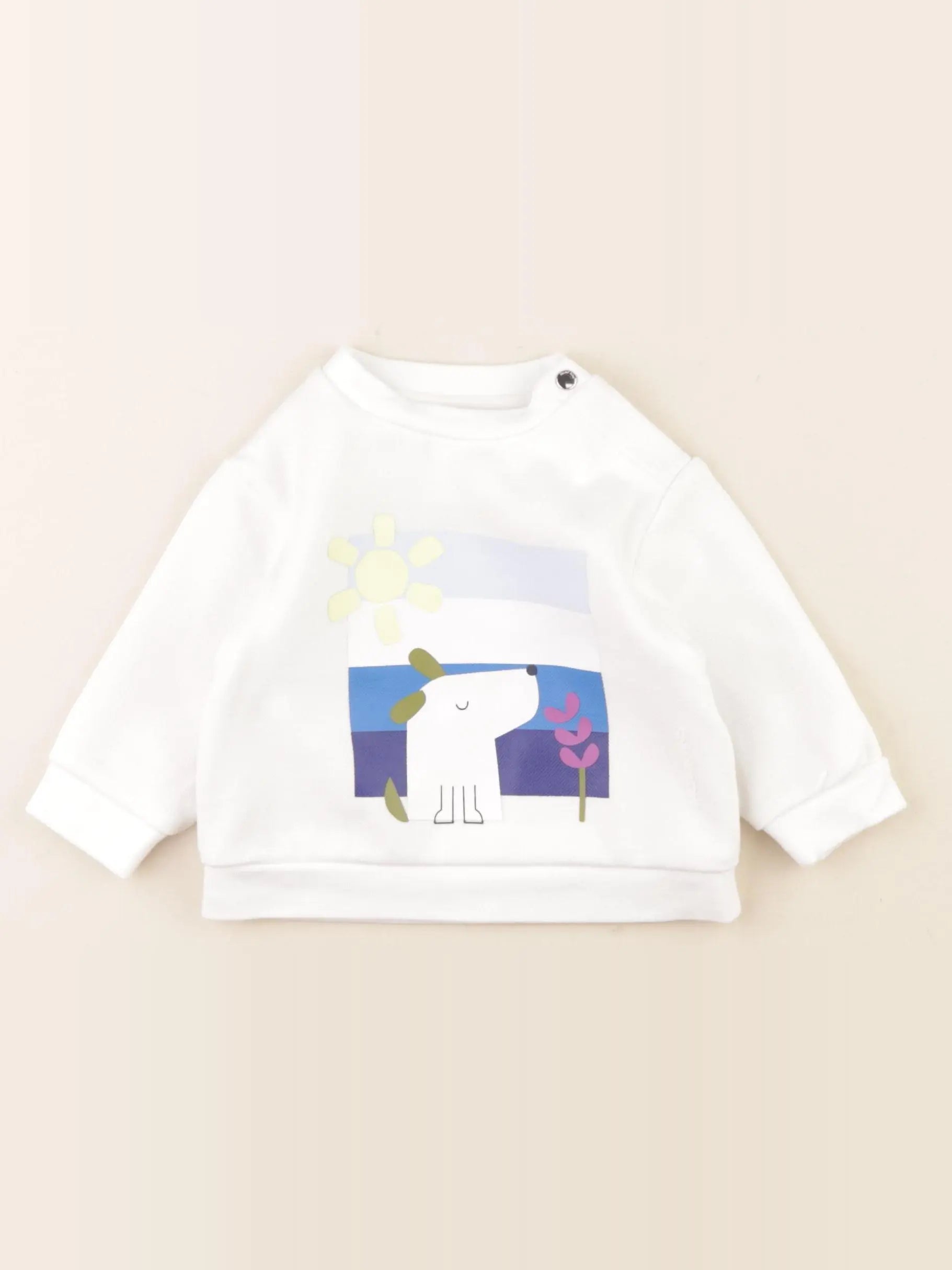 Jacadi - sweat blanc - 6 mois