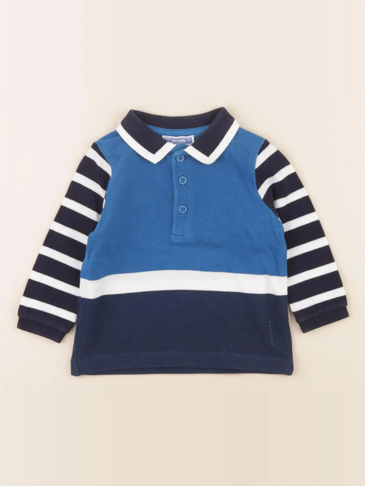 Jacadi - polo bleu - 6 mois