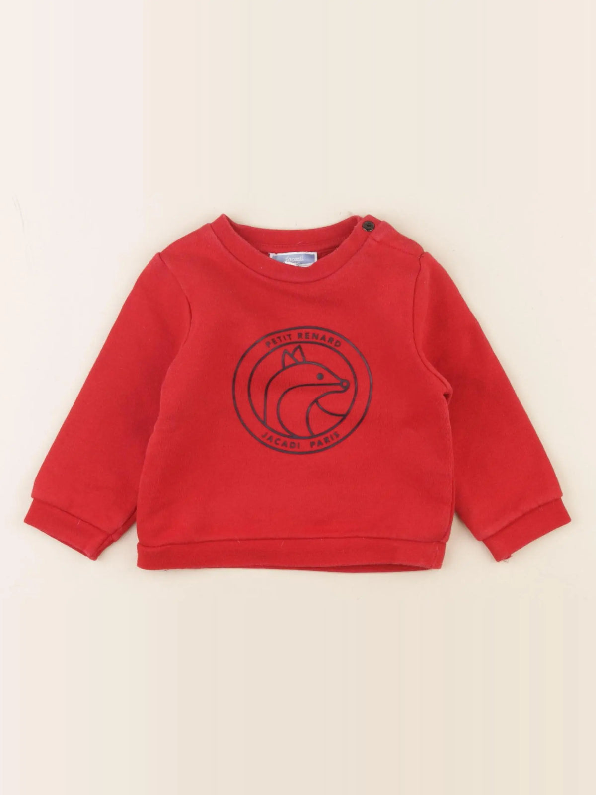 Jacadi - sweat rouge - 12 mois