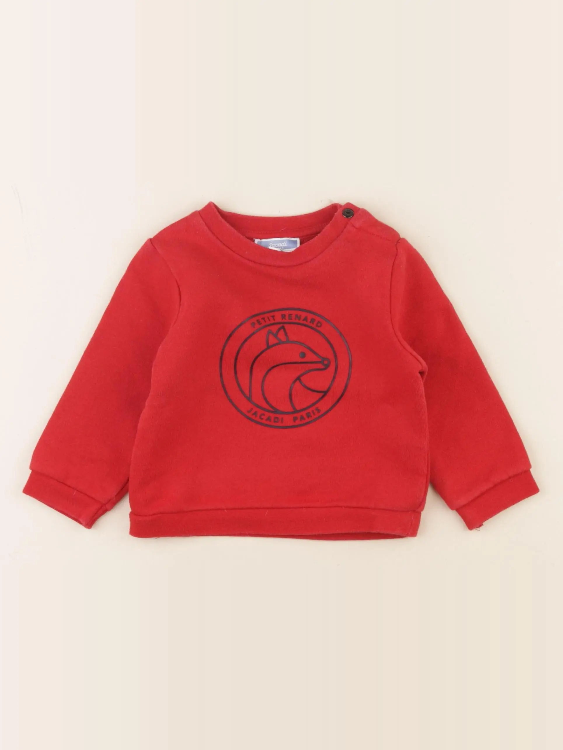 Jacadi - sweat rouge - 12 mois