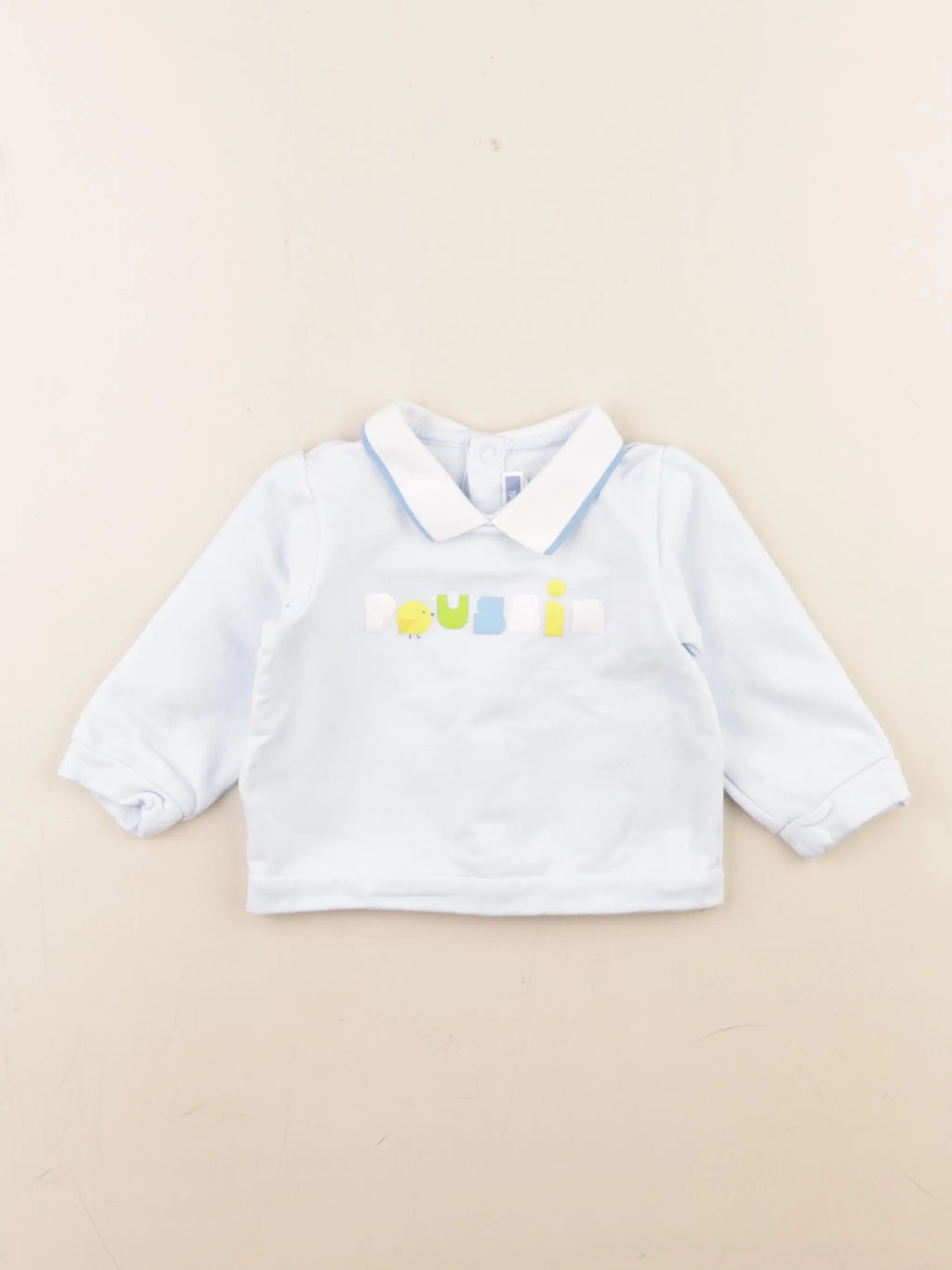 Jacadi - sweat bleu - 6 mois