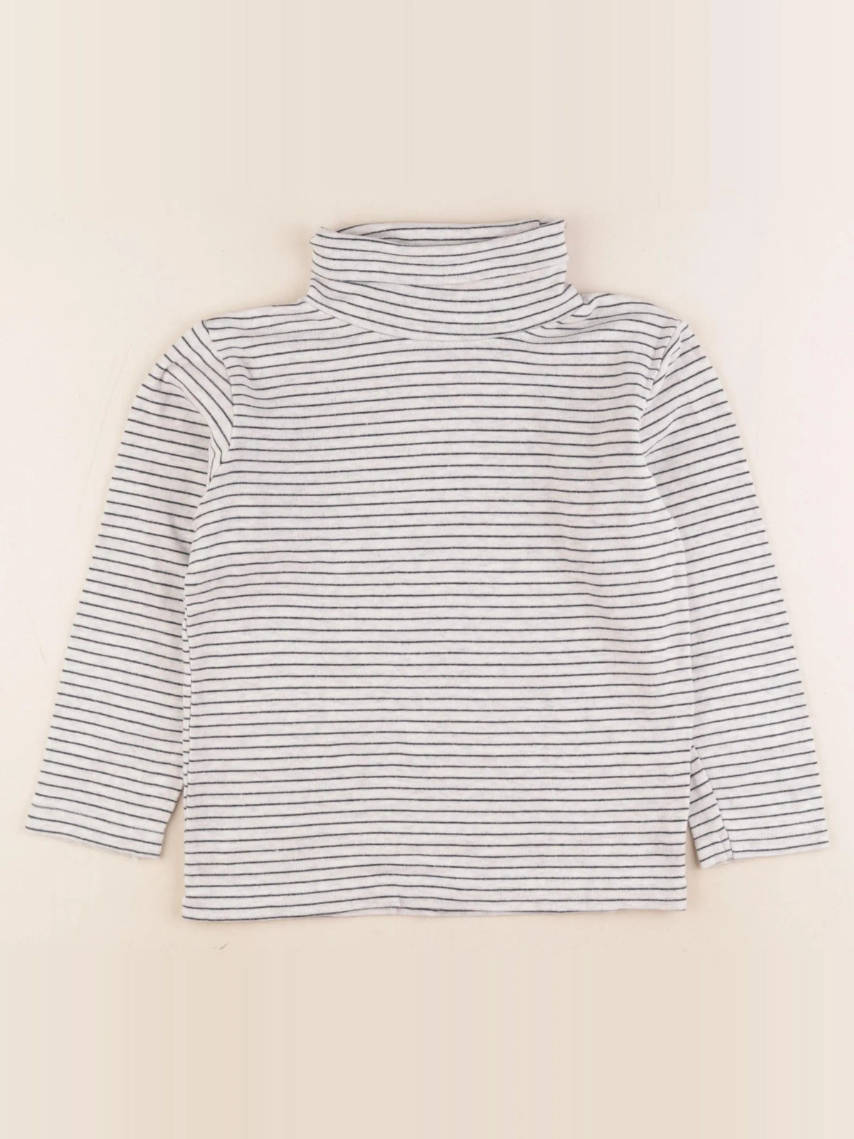 Vertbaudet - sous-pull beige - 8 ans