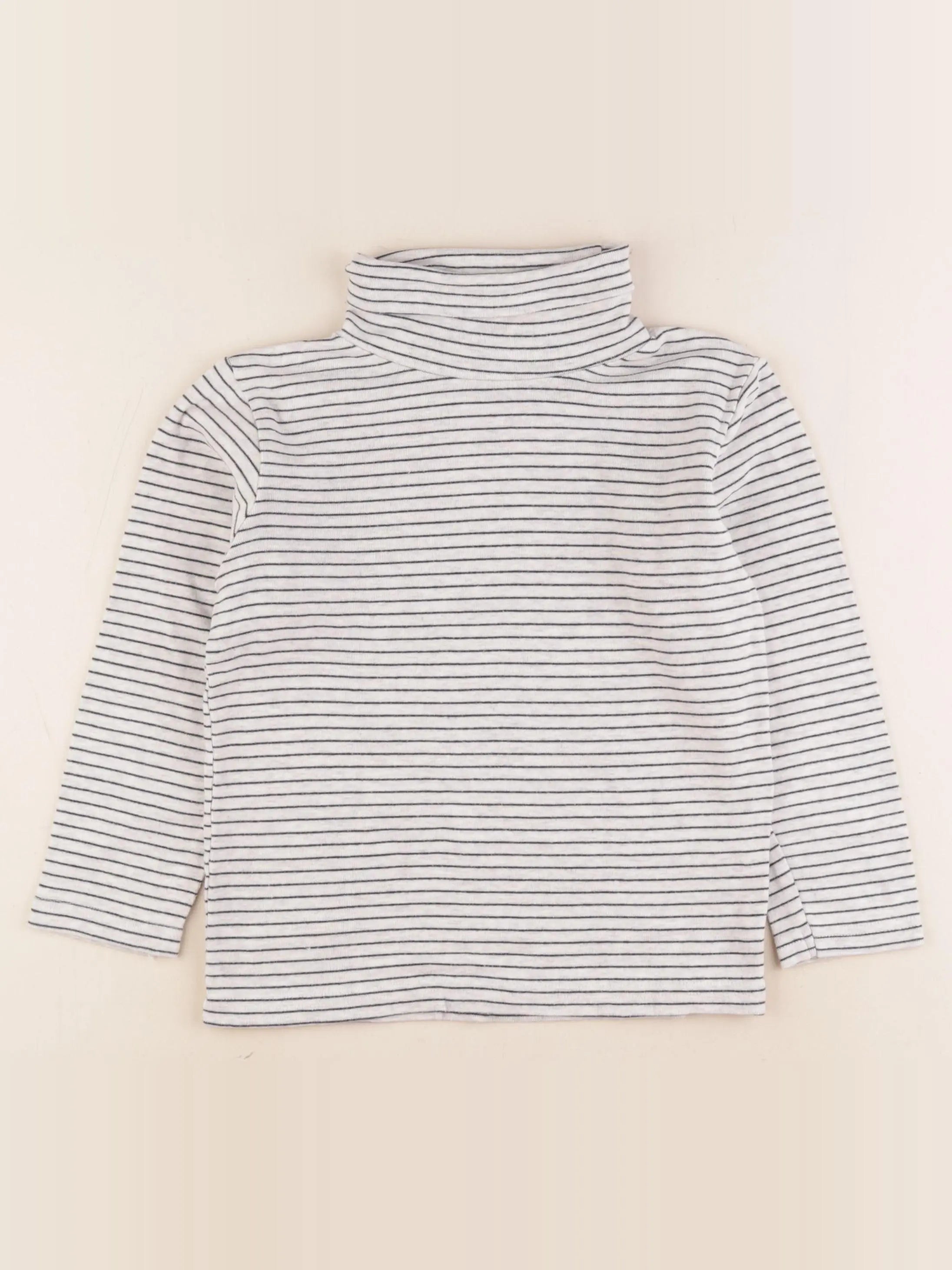 Vertbaudet - sous-pull beige - 8 ans