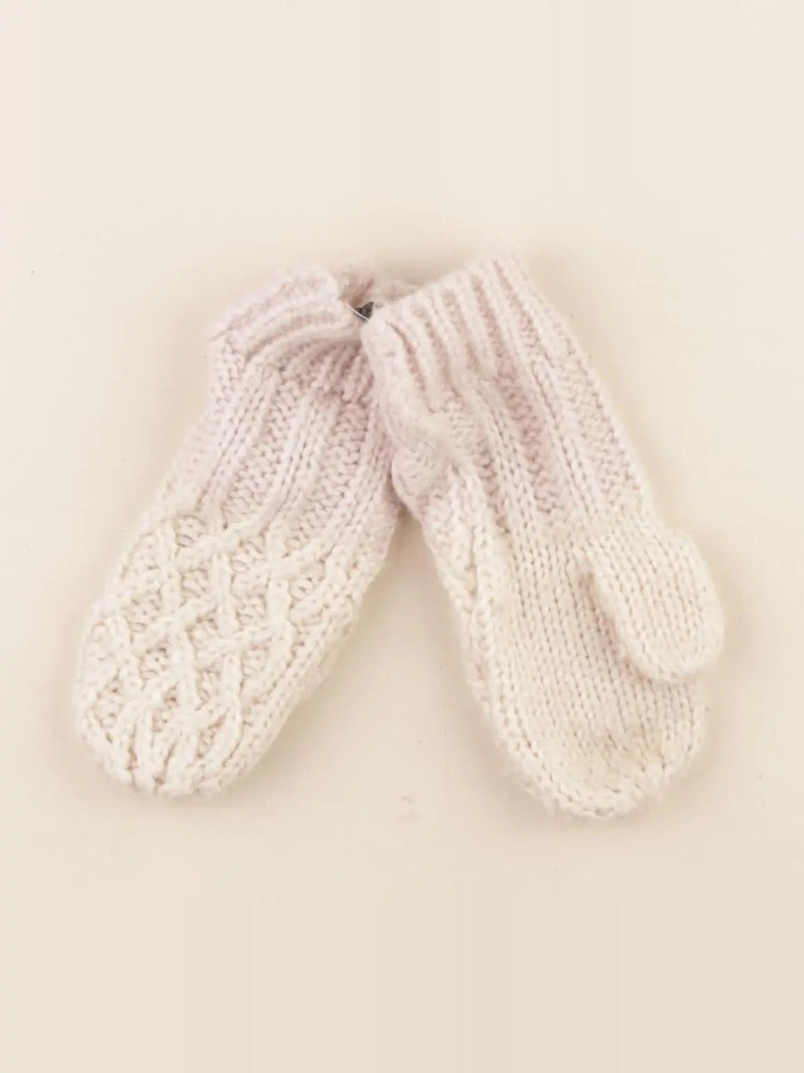 Vertbaudet - moufles beige - 4/6 ans
