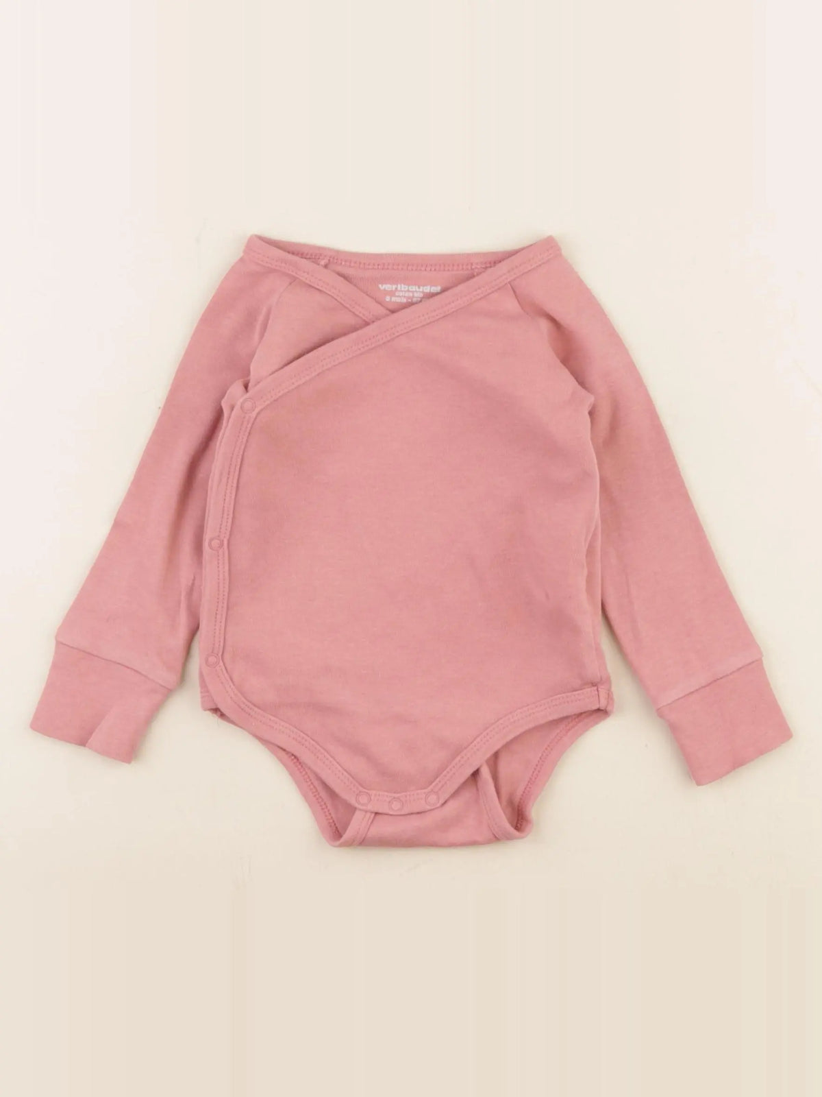 Vertbaudet - body rose - 6 mois