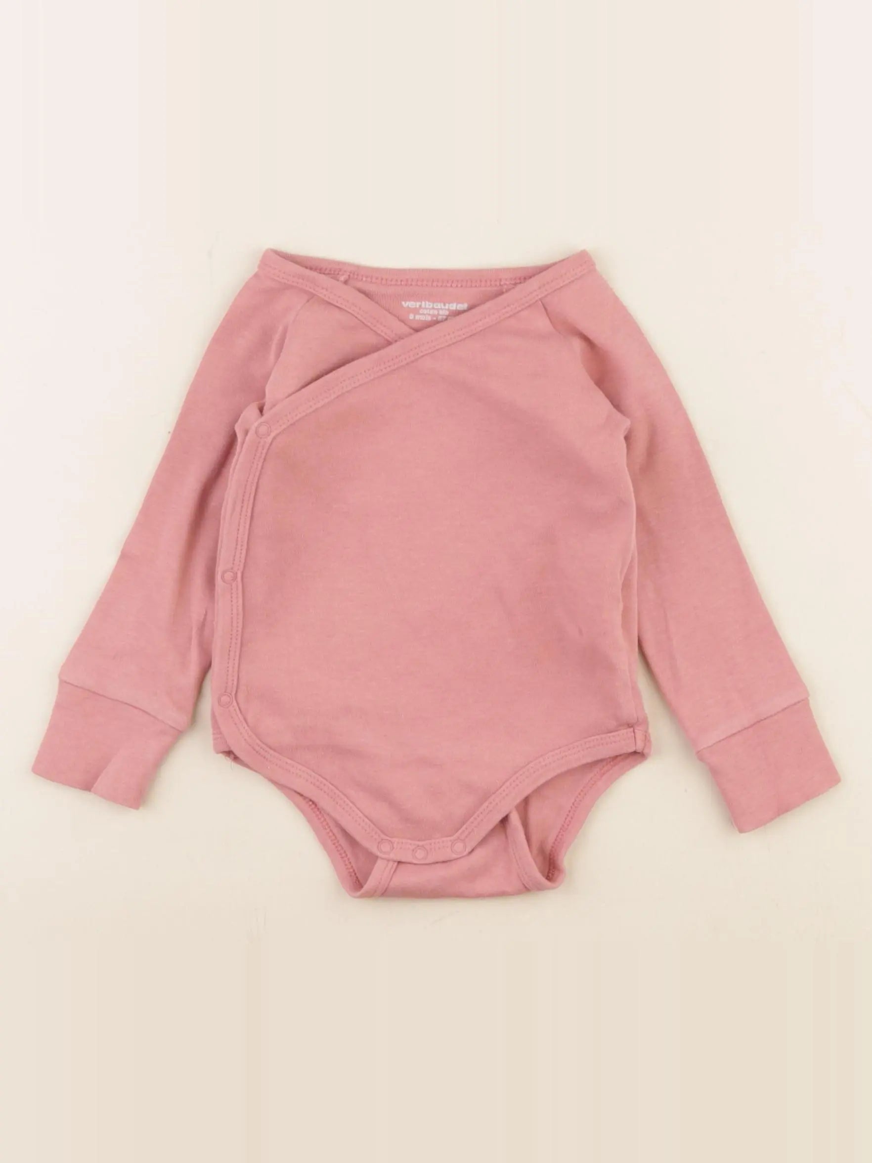 Vertbaudet - body rose - 6 mois