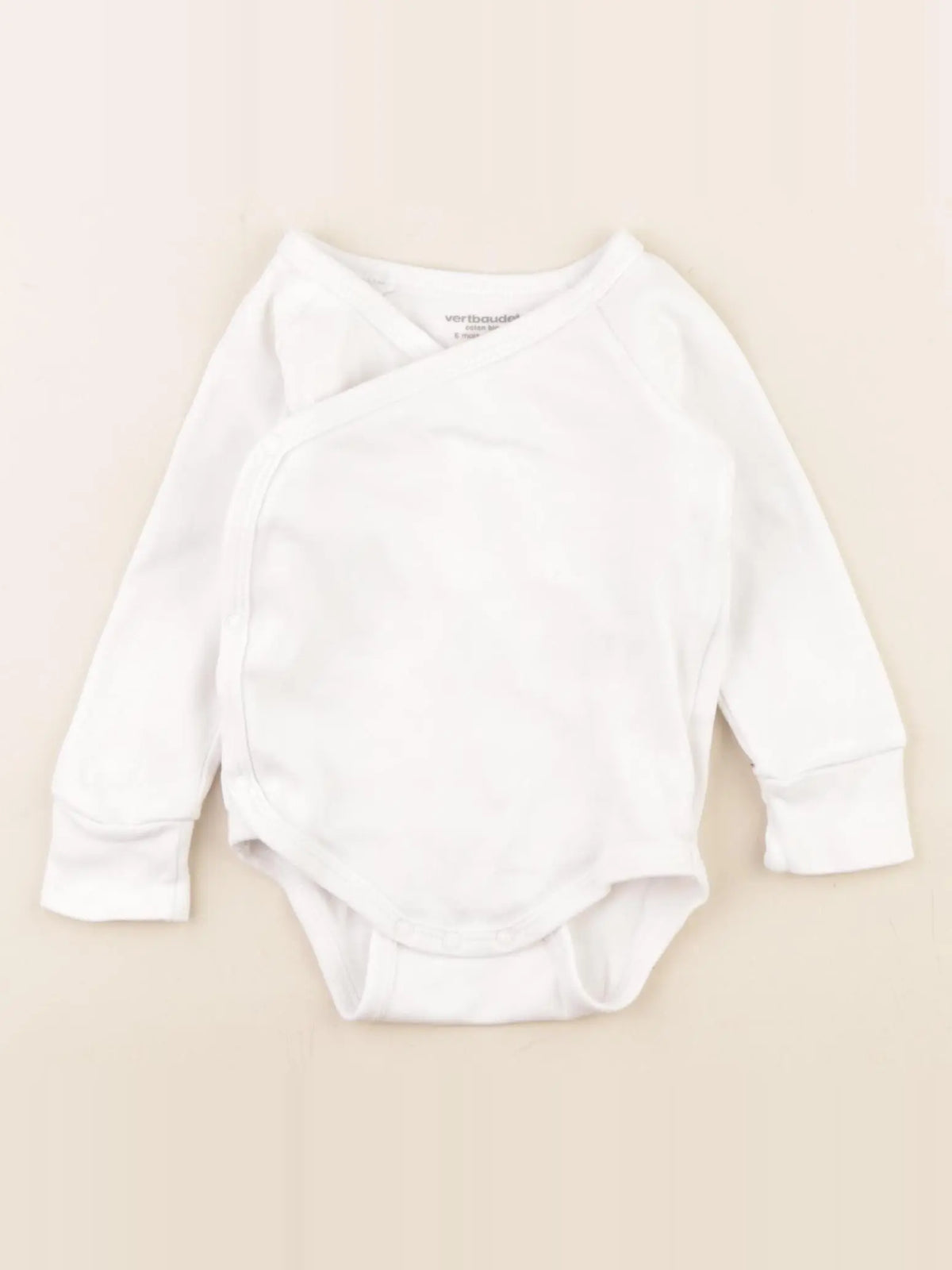 Vertbaudet - body blanc - 6 mois