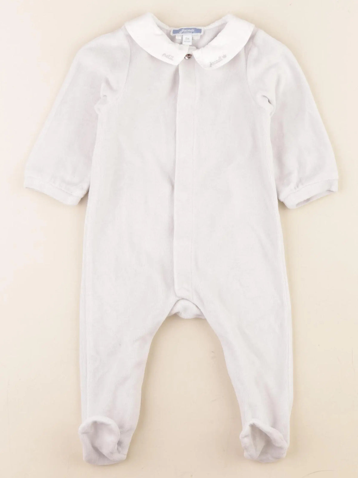 Jacadi - pyjama velours gris - 6 mois