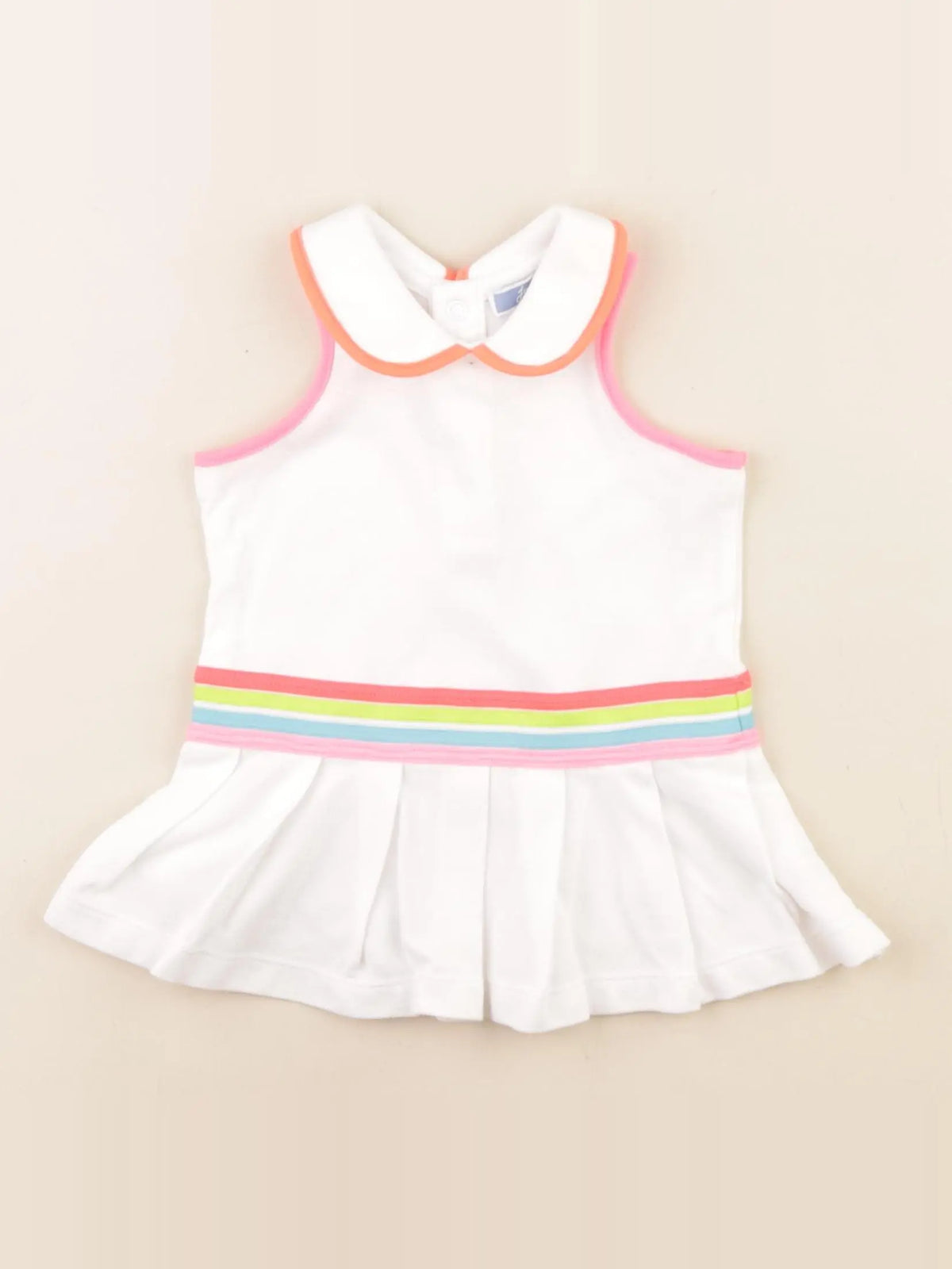 Jacadi - robe blanc, multicolore - 6 mois