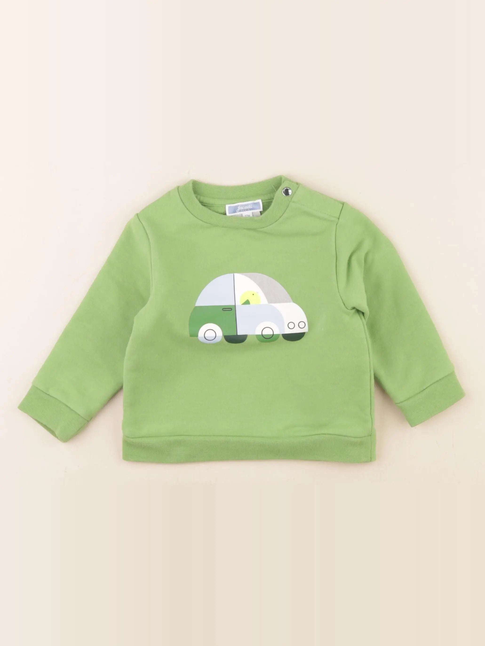 Jacadi - sweat vert - 12 mois