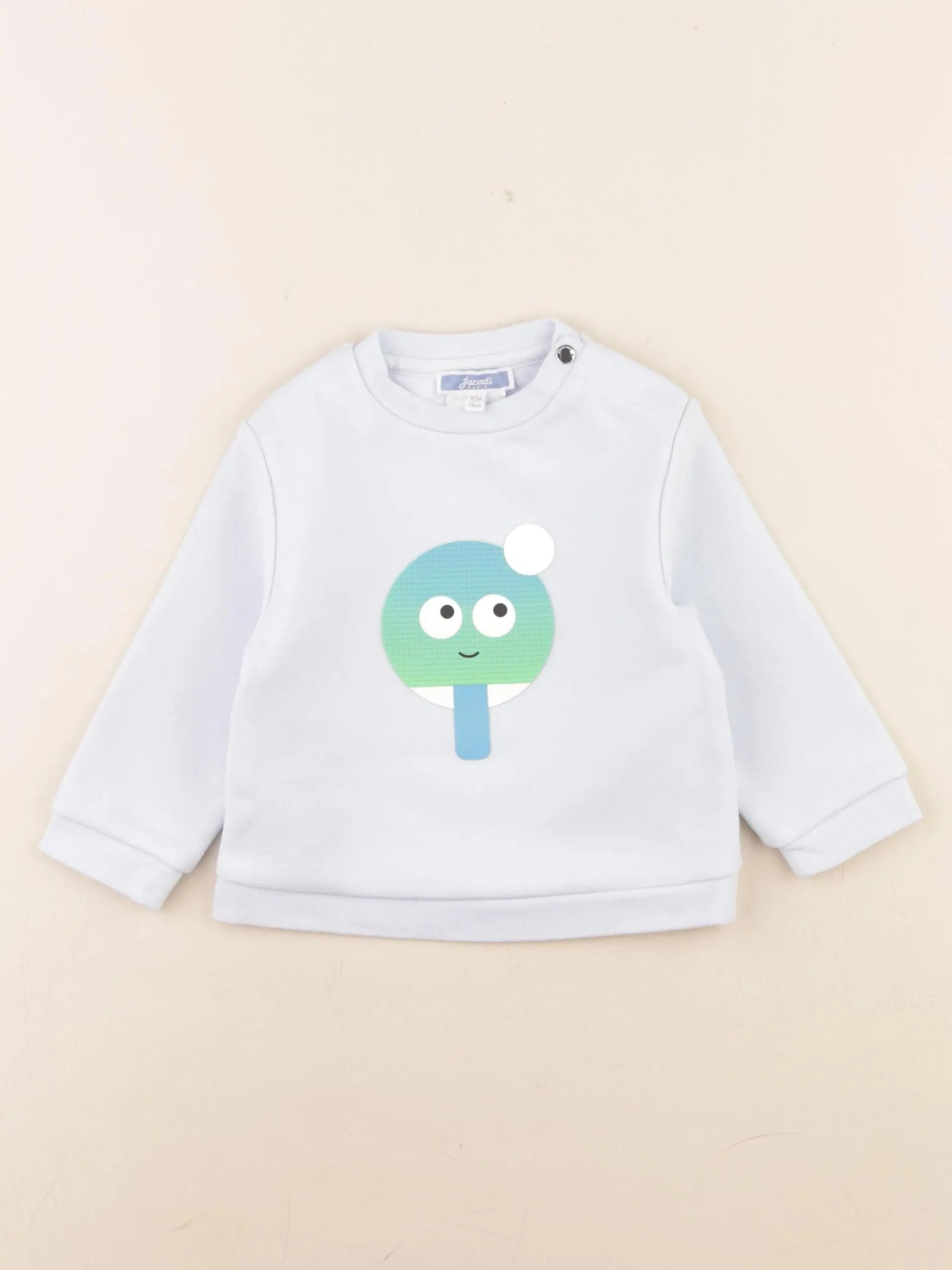 Jacadi - sweat bleu - 12 mois