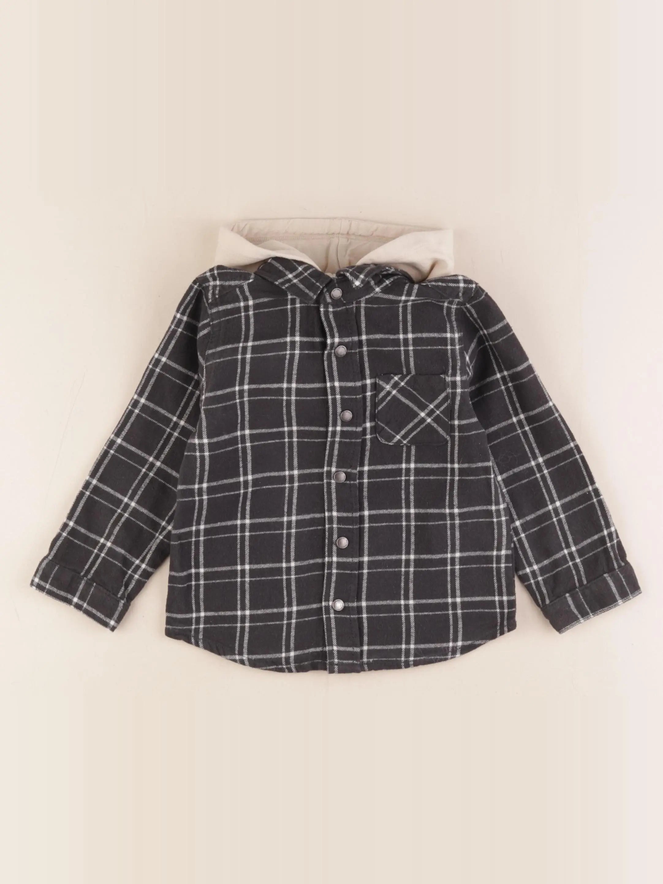 Vertbaudet -  sur chemise gris - 2 ans