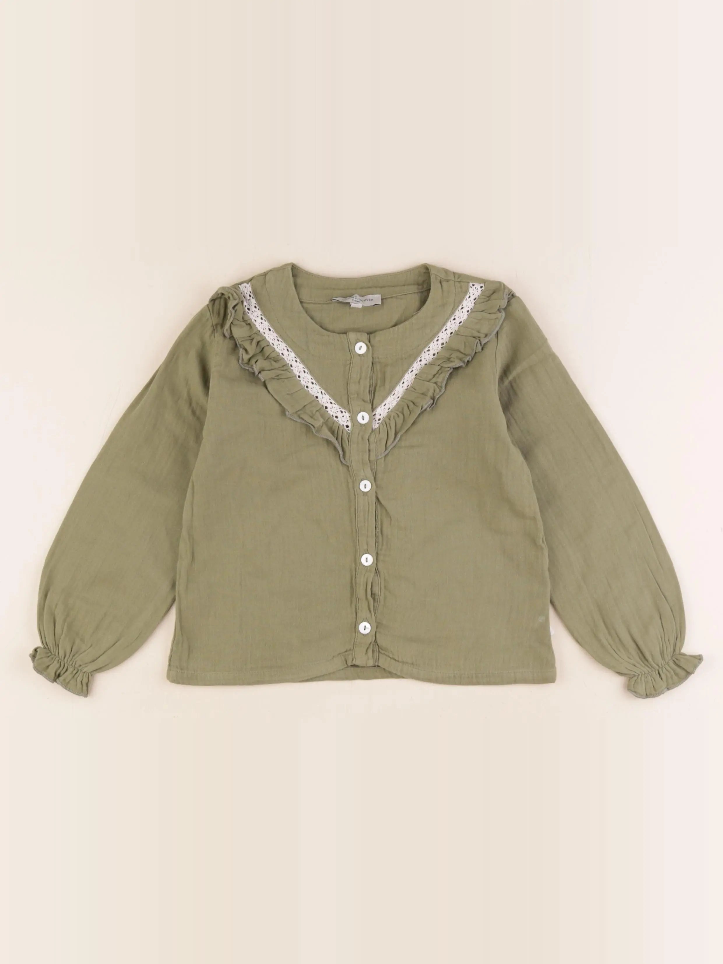 Petite Lucette - blouse vert - 4 ans