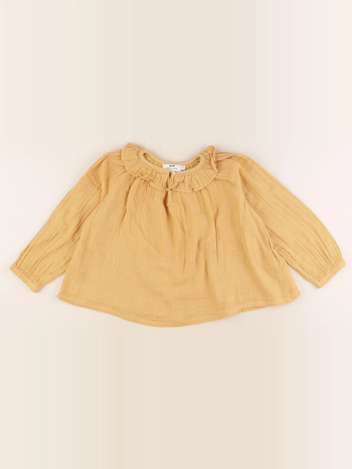 Cyrillus - blouse jaune - 4 ans