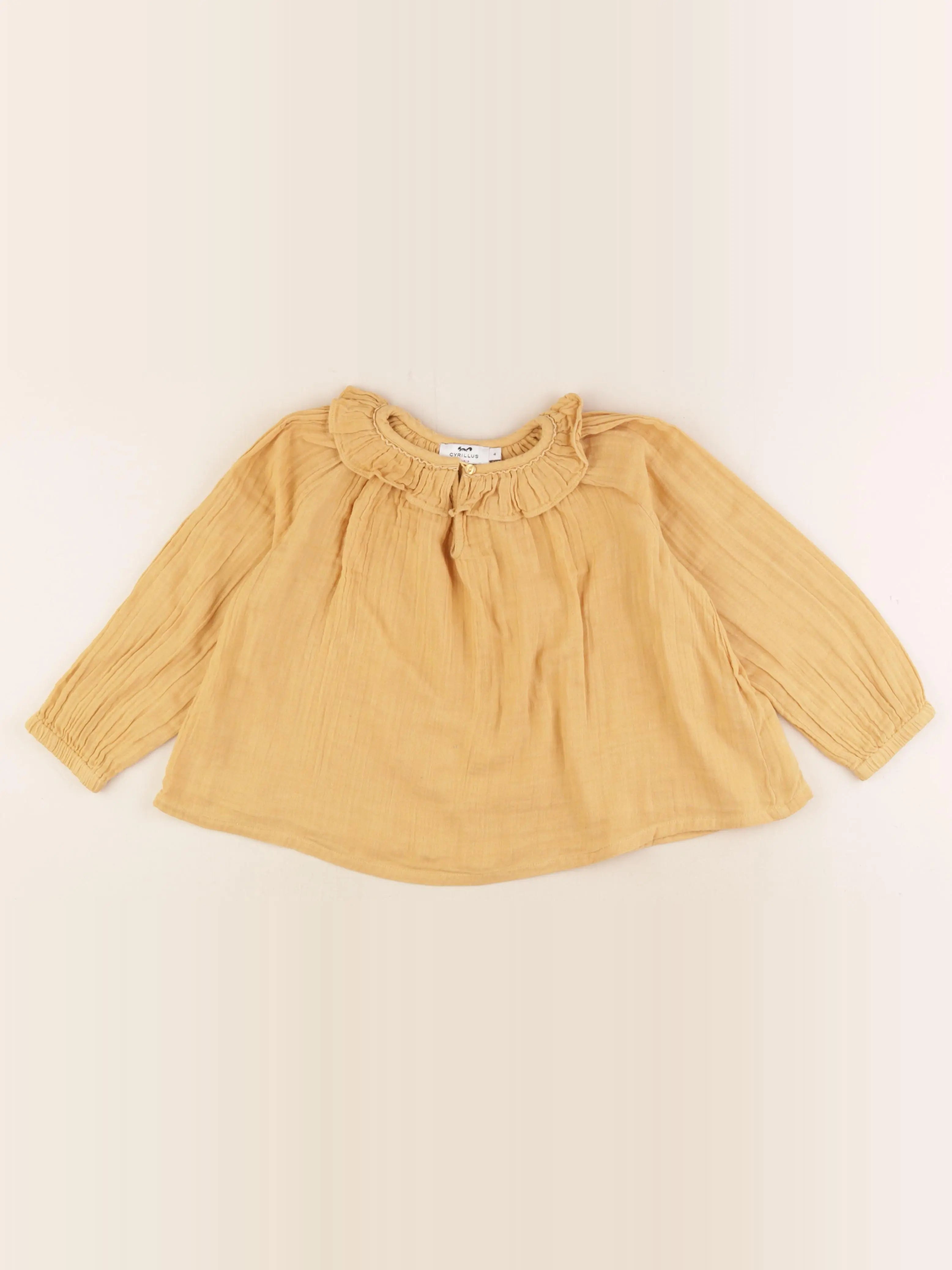 Cyrillus - blouse jaune - 4 ans
