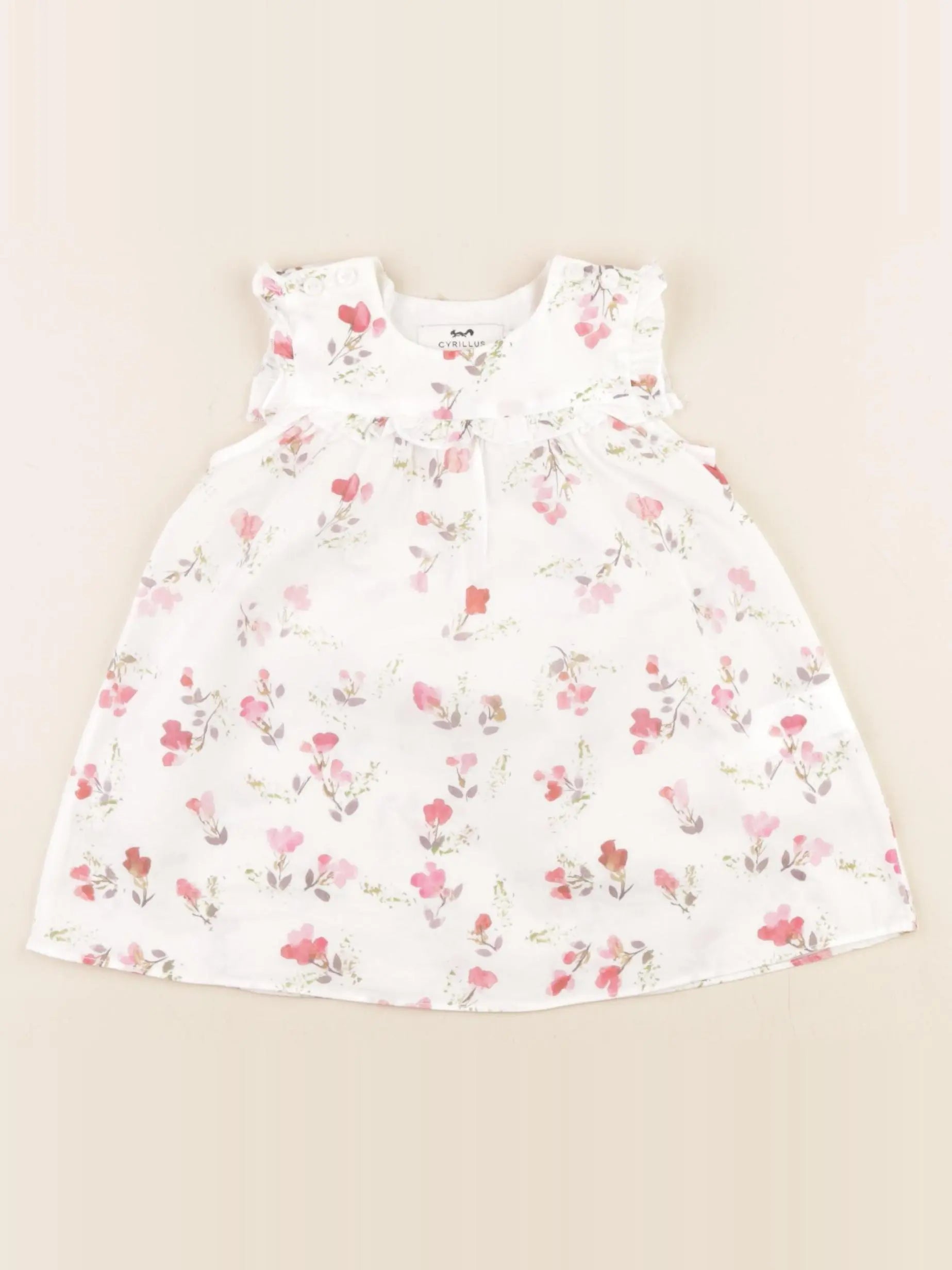 Cyrillus - robe blanc - 6 mois